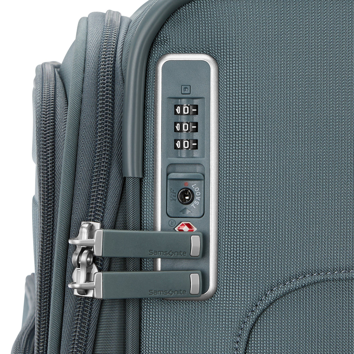 Samsonite Silhouette 18 Softside Spinner - Medium in Slate Blue — detail view 4