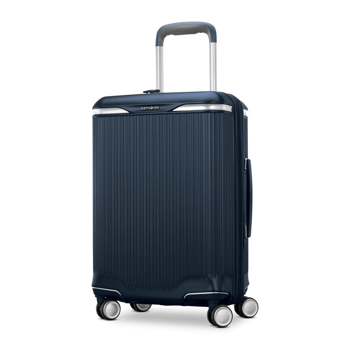 Samsonite Silhouette 18 Hard Side Spinner - Carry On in Deep Navy — front view