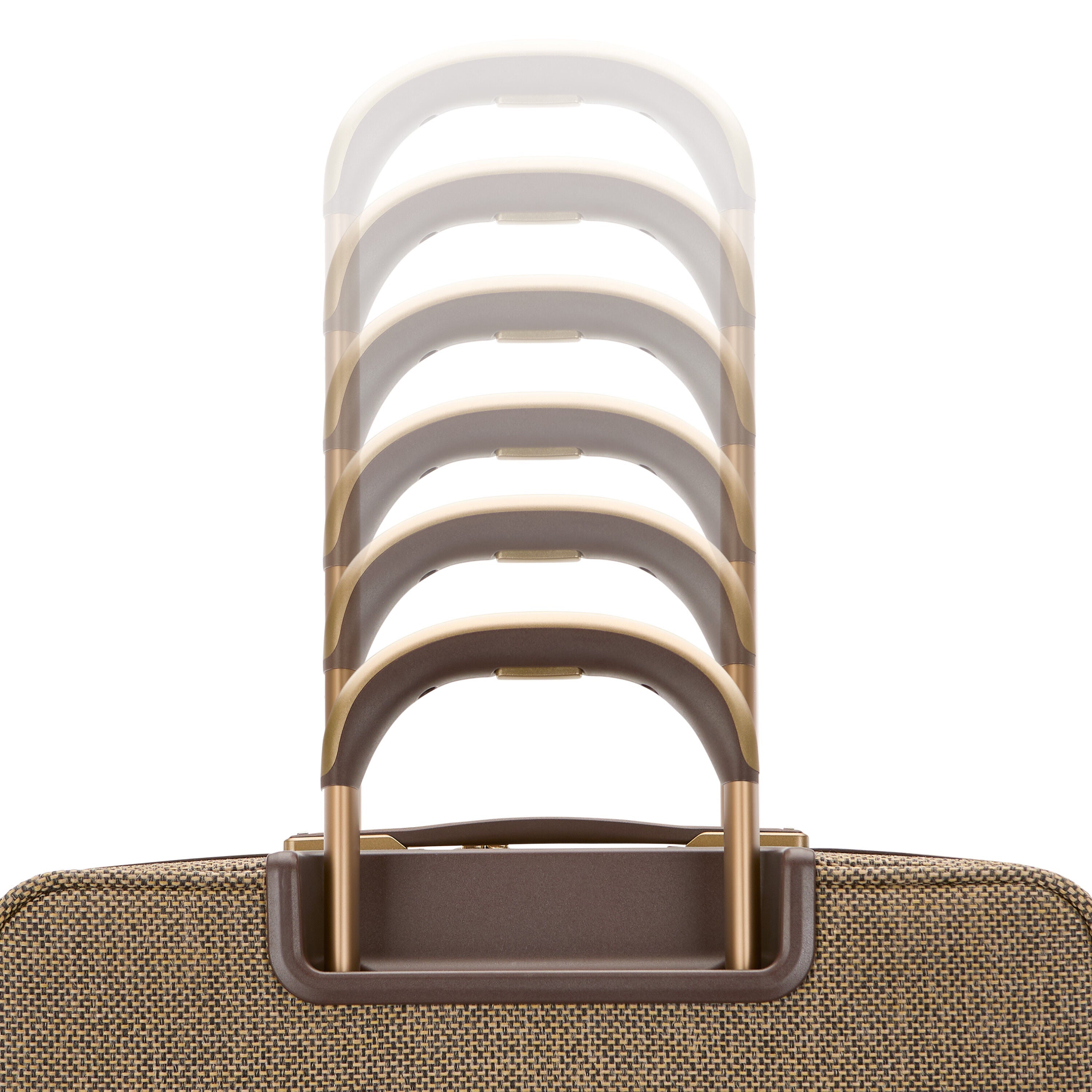 Hartmann Tweed Medium Journey Spinner in Tweed/Natural Leather — angle view 1