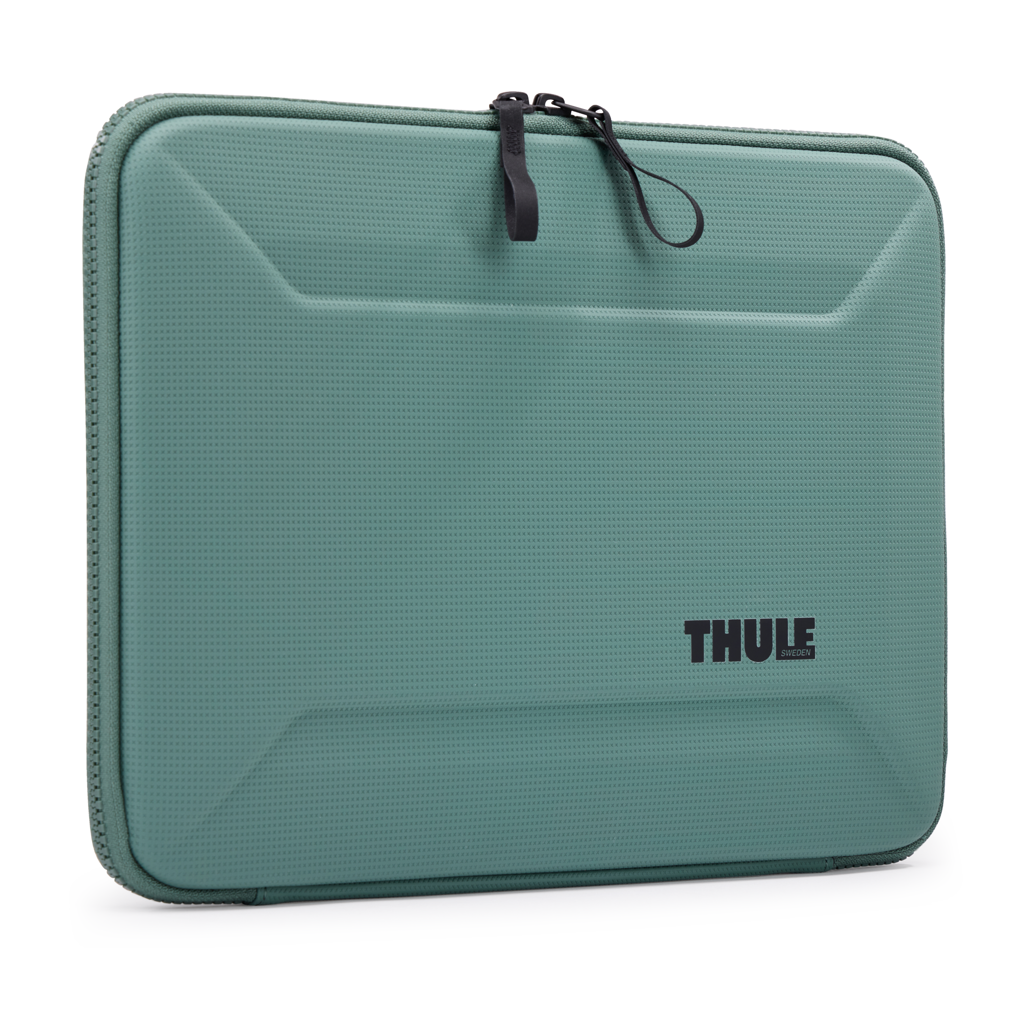 Thule Gauntlet MacBook Pro Sleeve 14" in Hazy Green — front view # color_Hazy Green