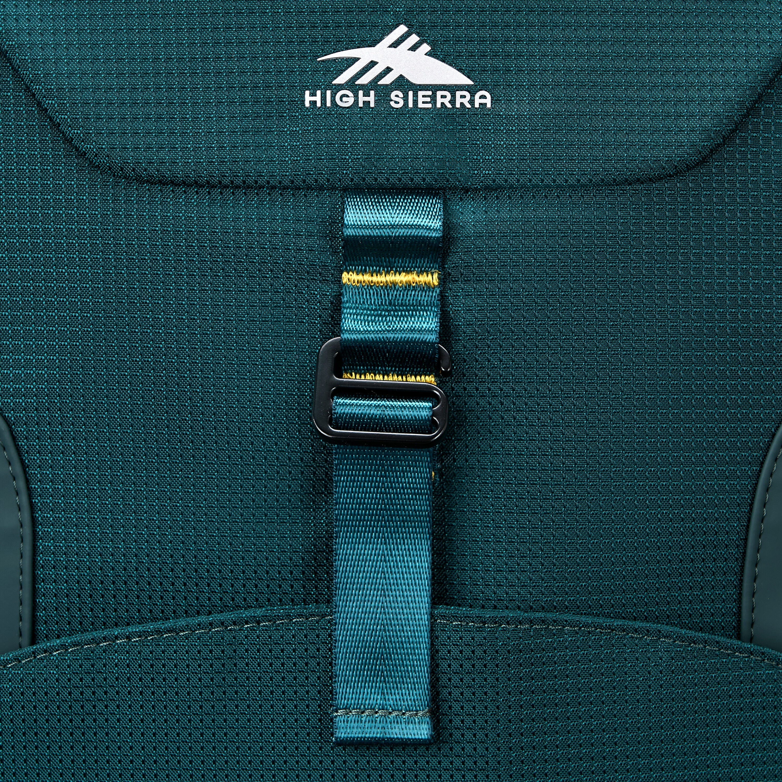 High Sierra Hi-Life 3-in-1 Convertible Backpack in Green Yellow — angle view 4