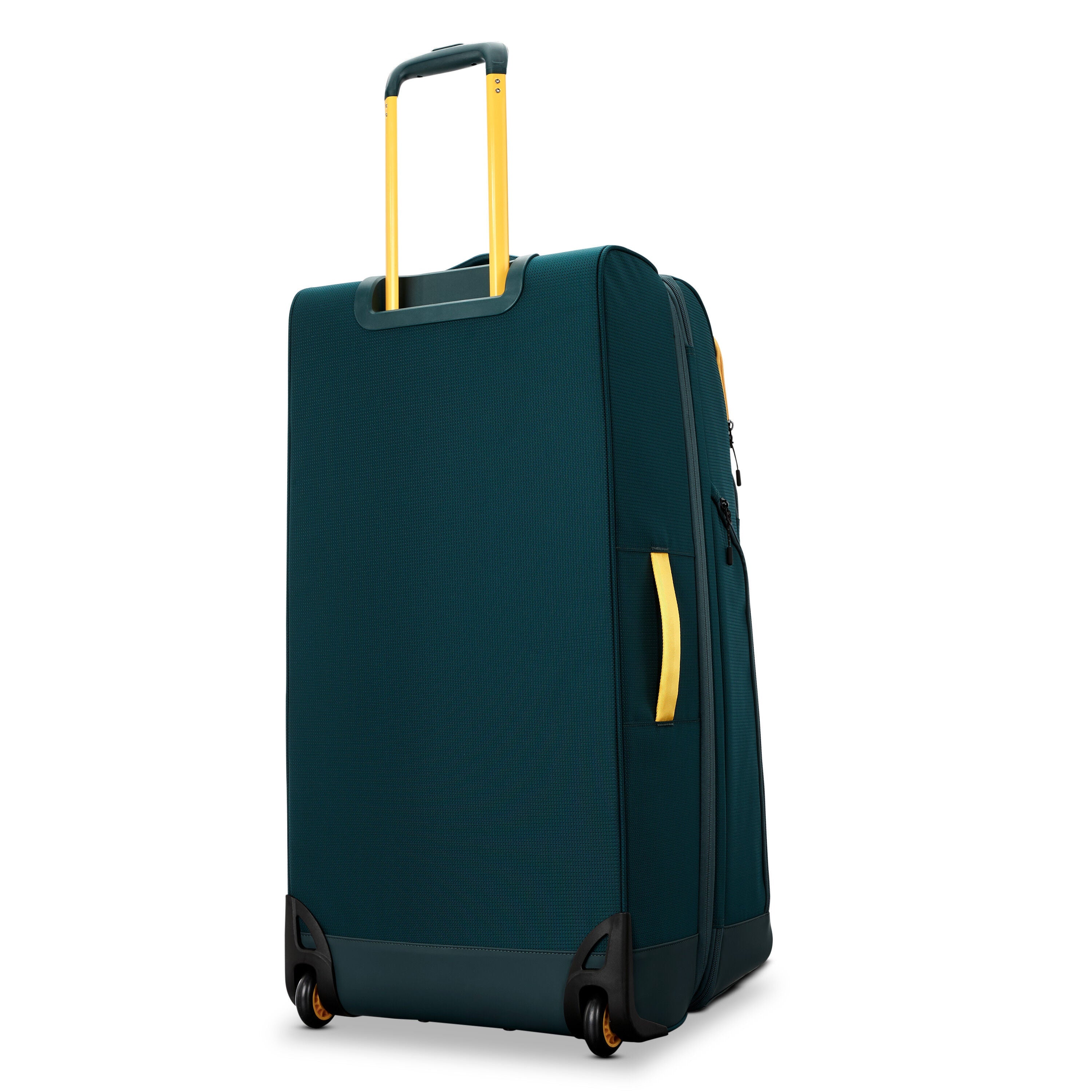 High Sierra Hi-Life Large Wheeled Duffel in Green Yellow — back view