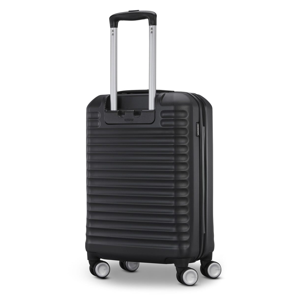 American Tourister Stratum 3.0 Carry On Spinner in Black — back view
