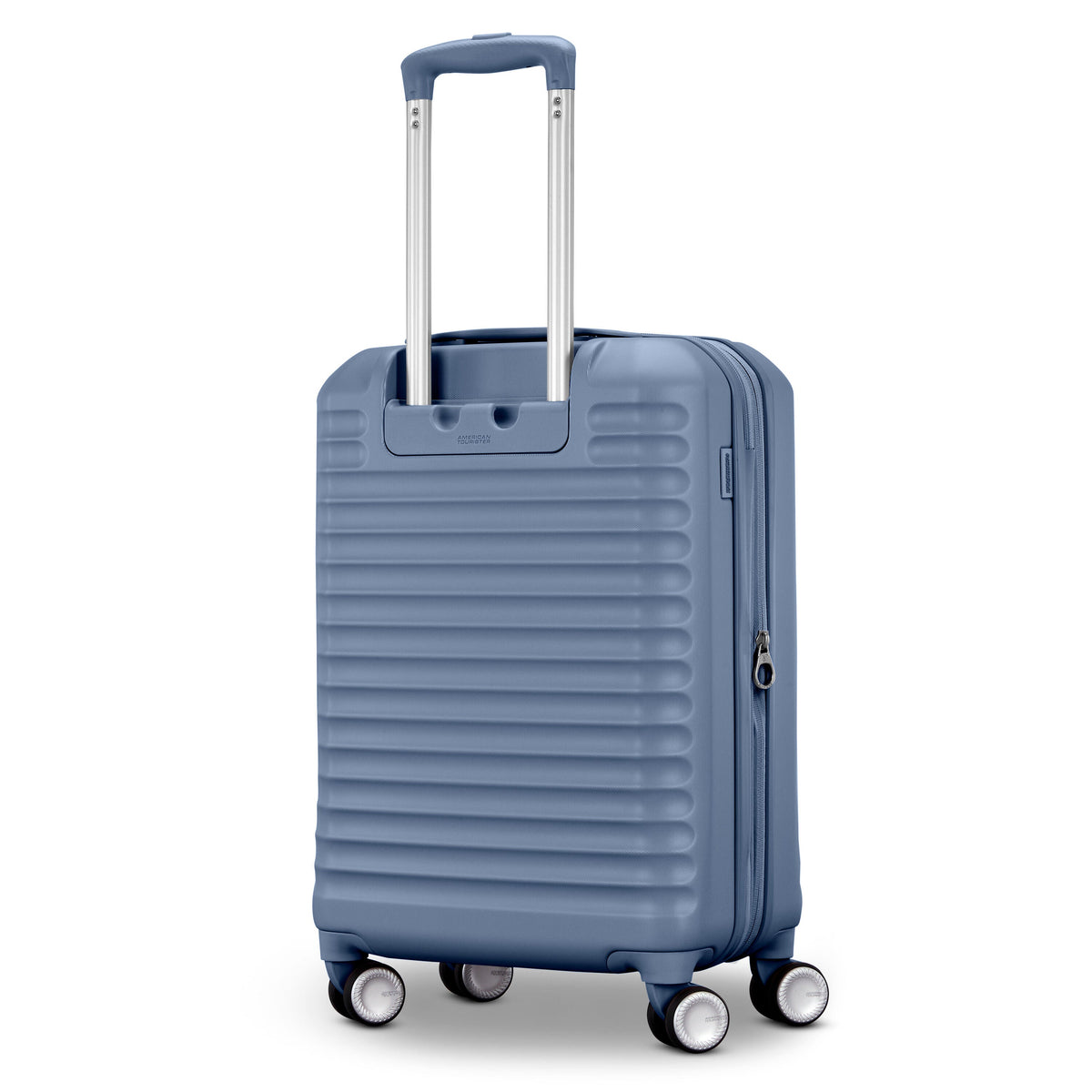 American Tourister Stratum 3.0 Carry On Spinner in Elemental Blue — back view