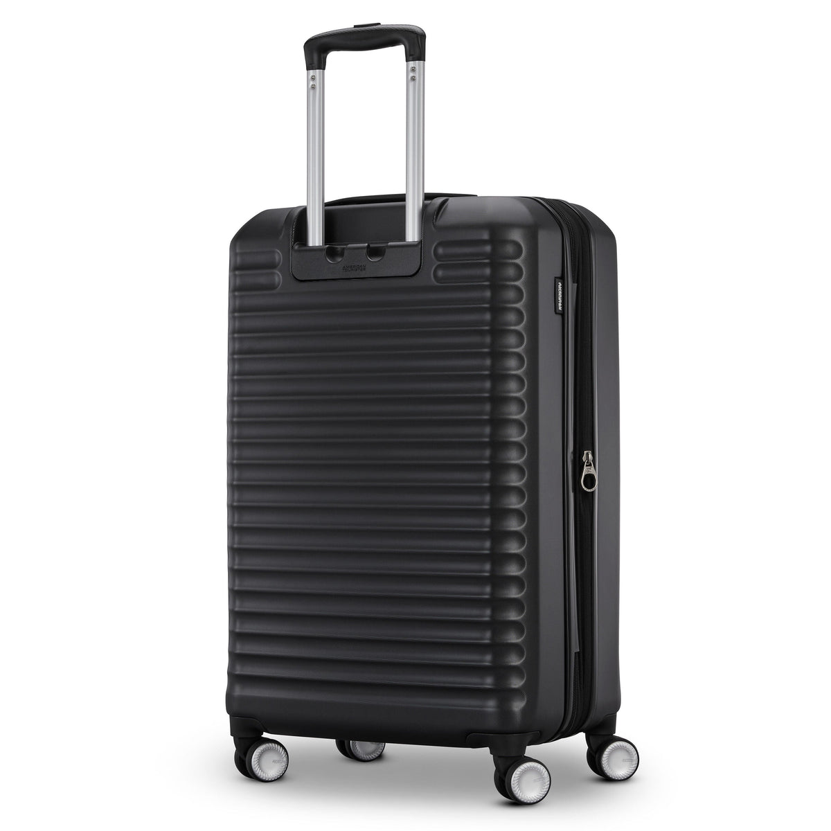 American Tourister Stratum 3.0 Medium Spinner in Black — back view