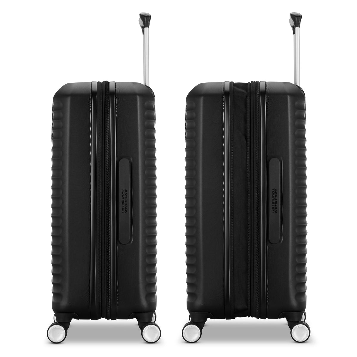 American Tourister Stratum 3.0 Medium Spinner in Black — detail view