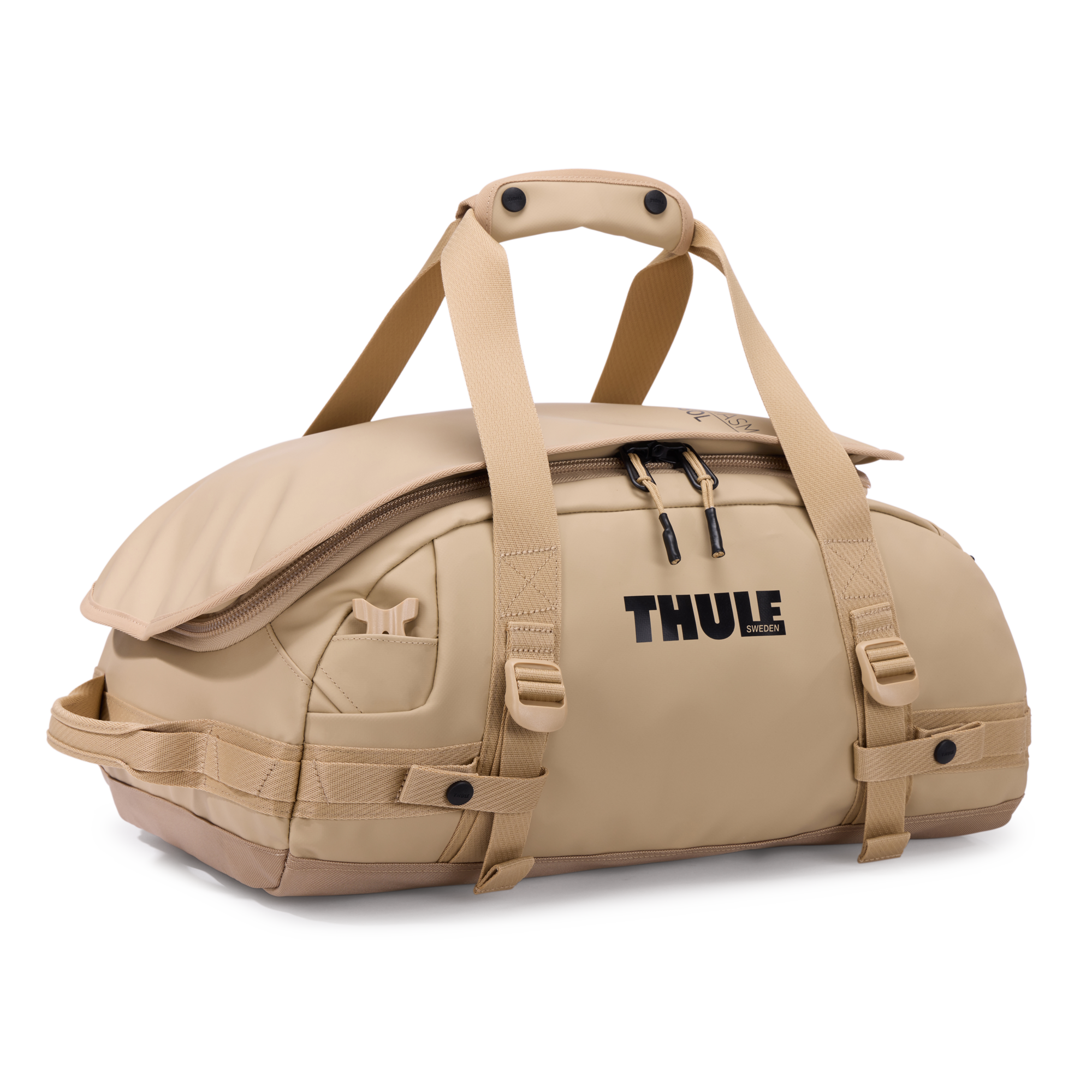 Thule Chasm 30L Duffel in Gentle Beige — front view # color_Gentle Beige