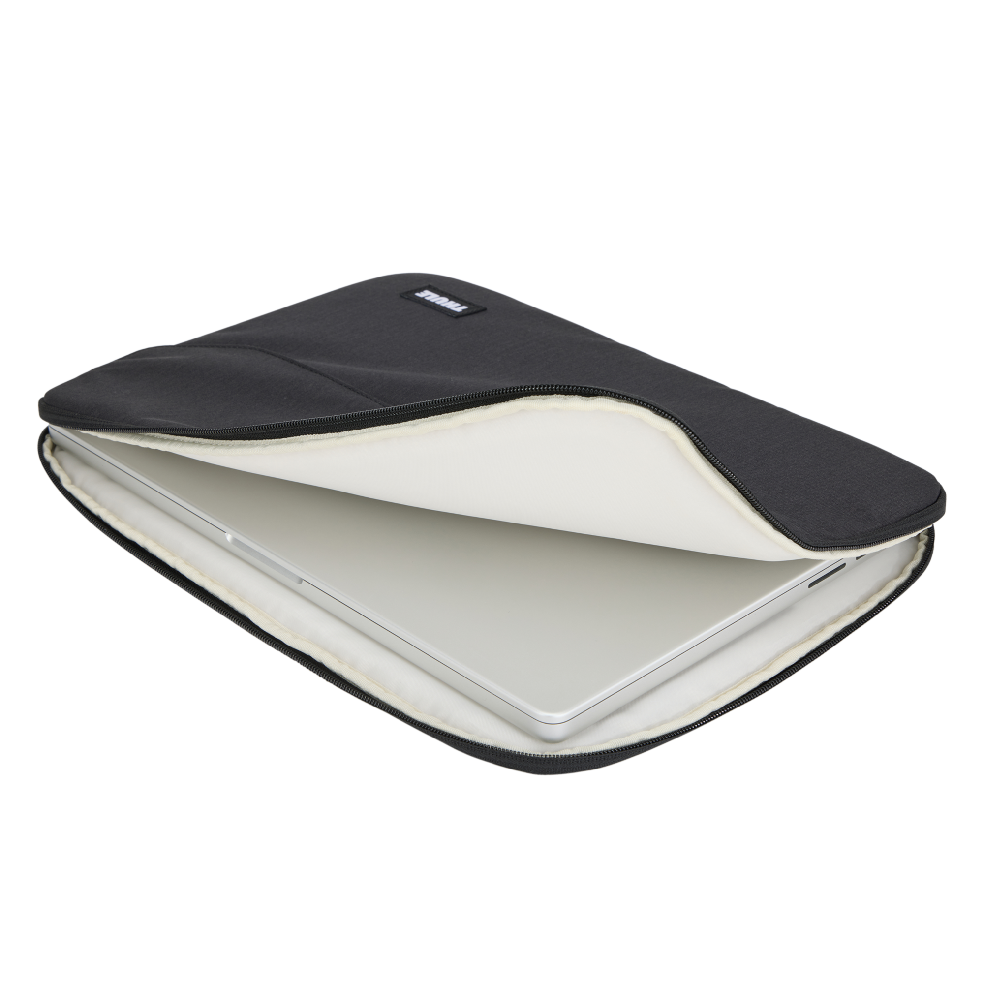 Thule Lithos Sleeve MacBook Pro 16" in Black — interior view # color_Black