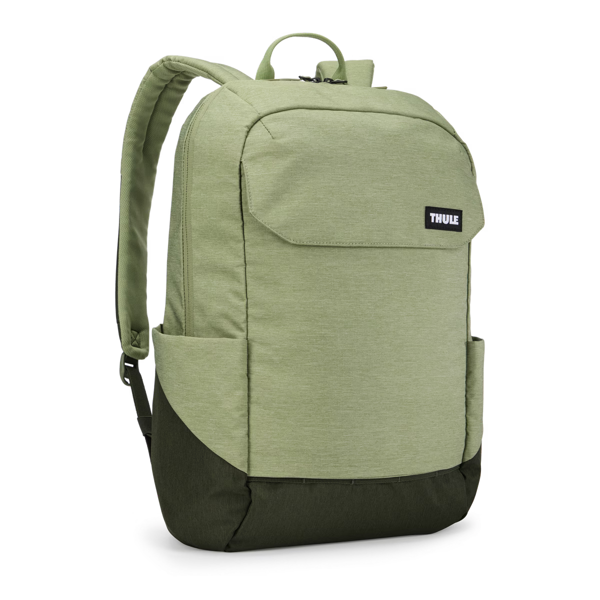 Thule Lithos Backpack 20L – sage green, front view