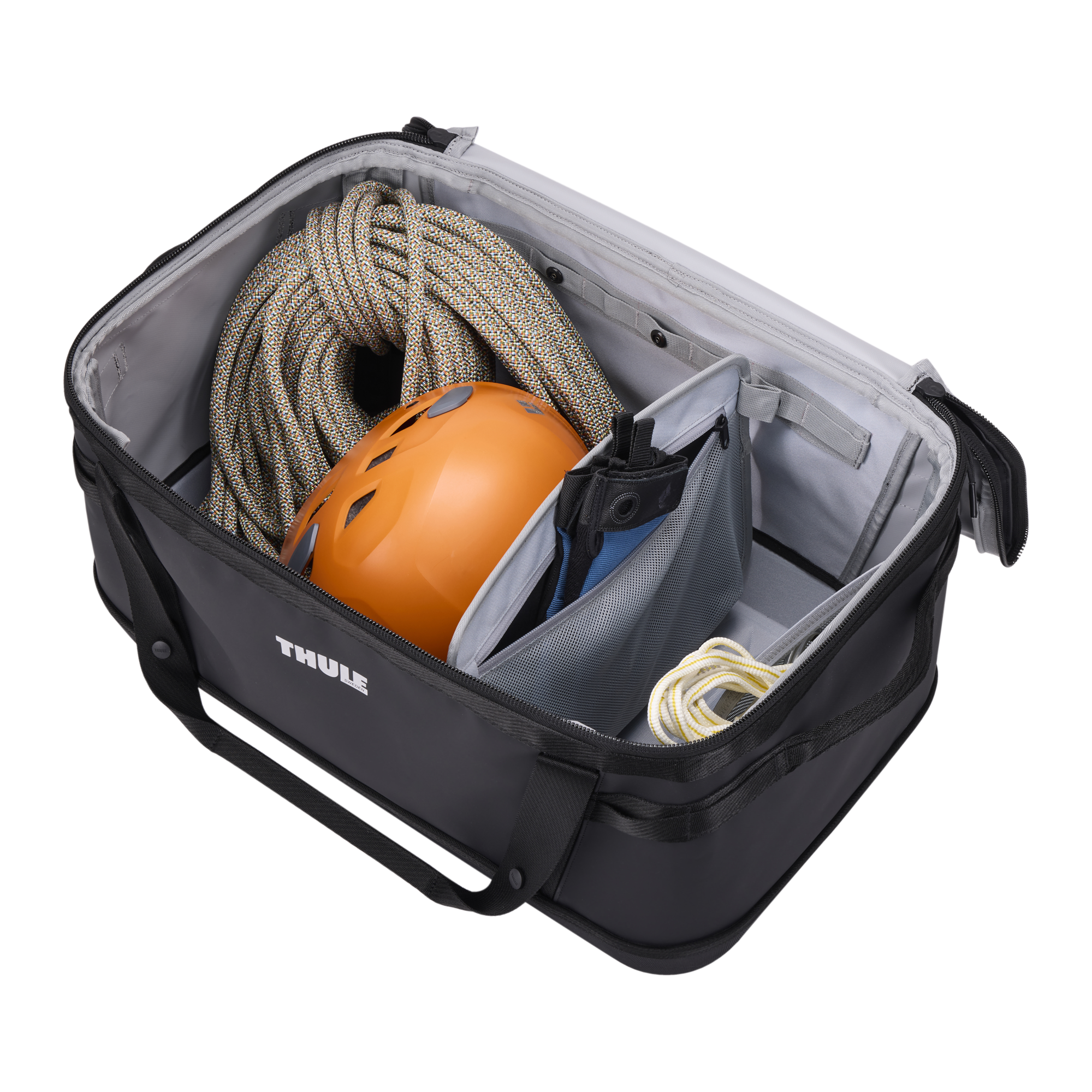 Thule Chasm Gear Hauler 55L in Black — interior view # color_Black