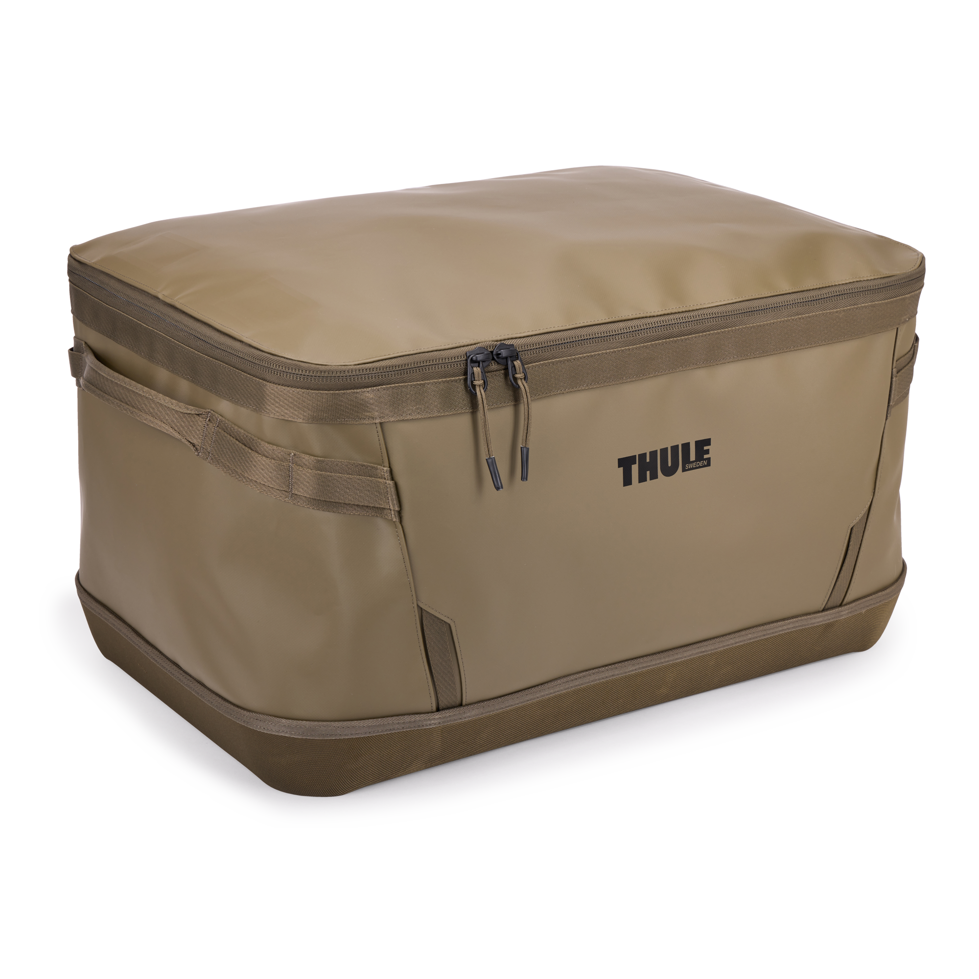 Thule Chasm Gear Hauler 80L in Deep Khaki — front view # color_Deep Khaki