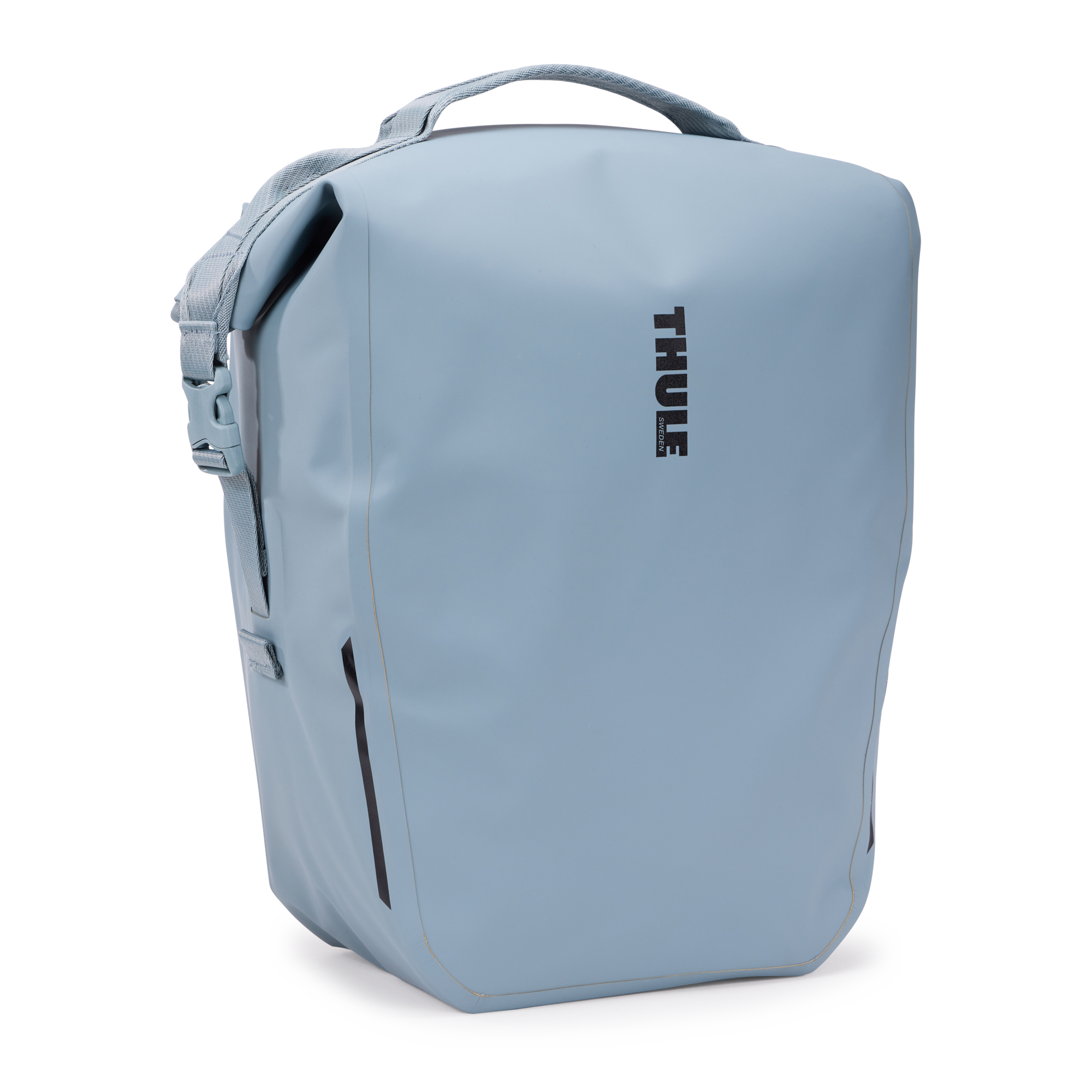 Thule Shield Pannier with InLock 22L in Mid Blue — front view # color_Mid Blue