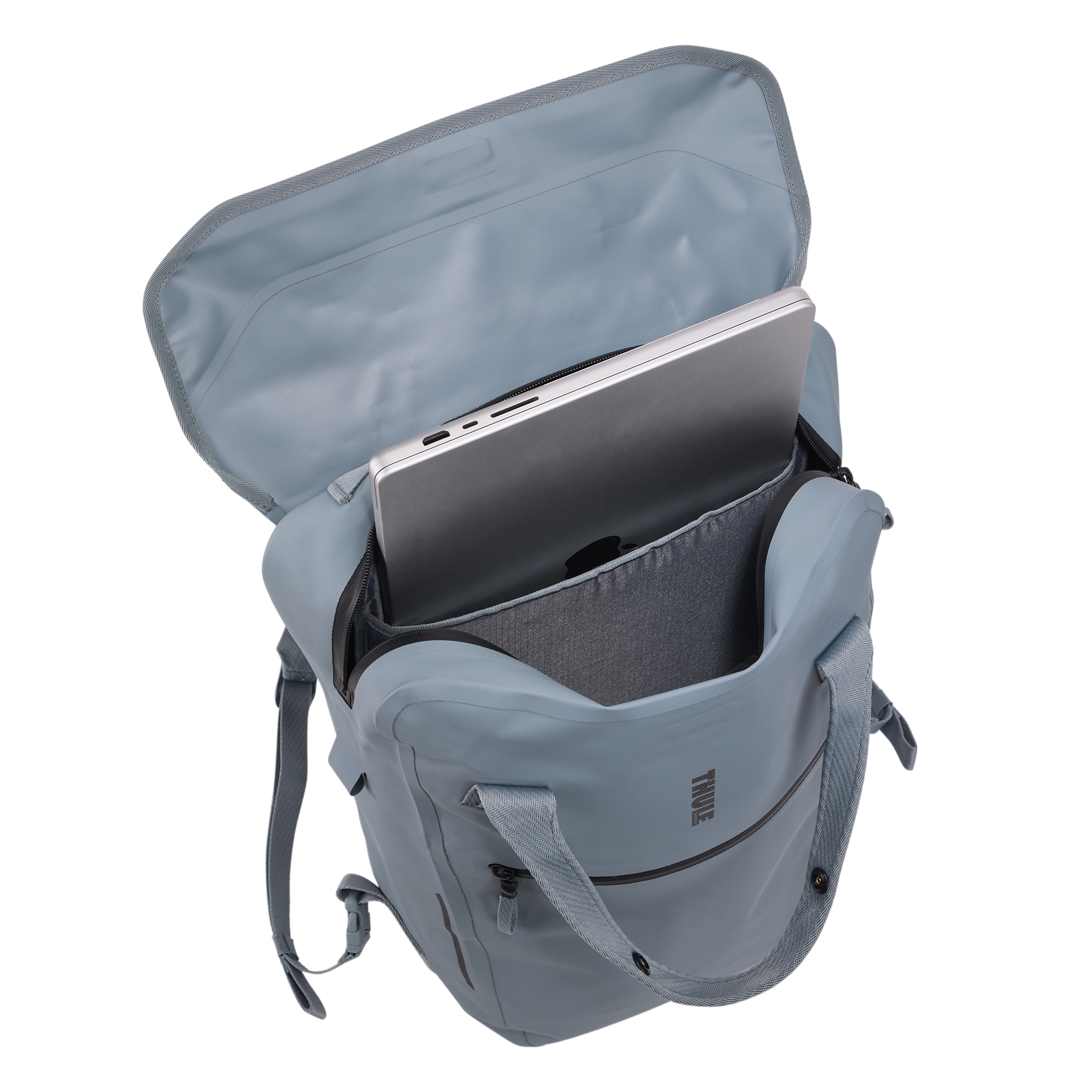 Thule Shield Backpack with InLock 23L in Mid Blue — interior view # color_Mid Blue