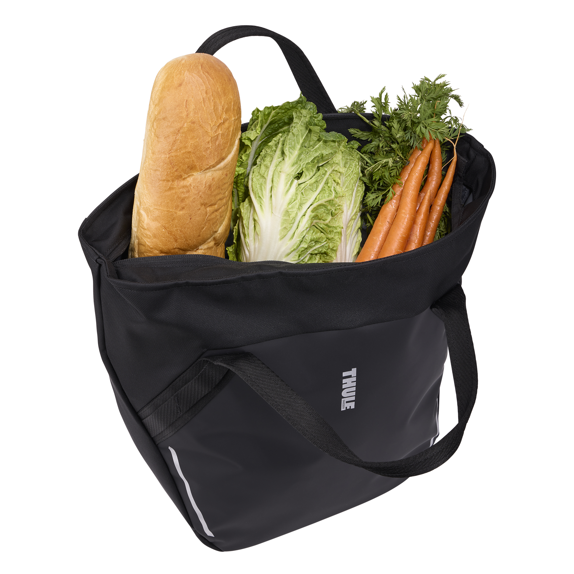 Thule Chasm Tote with InLock 25L in Black — interior view # color_Black