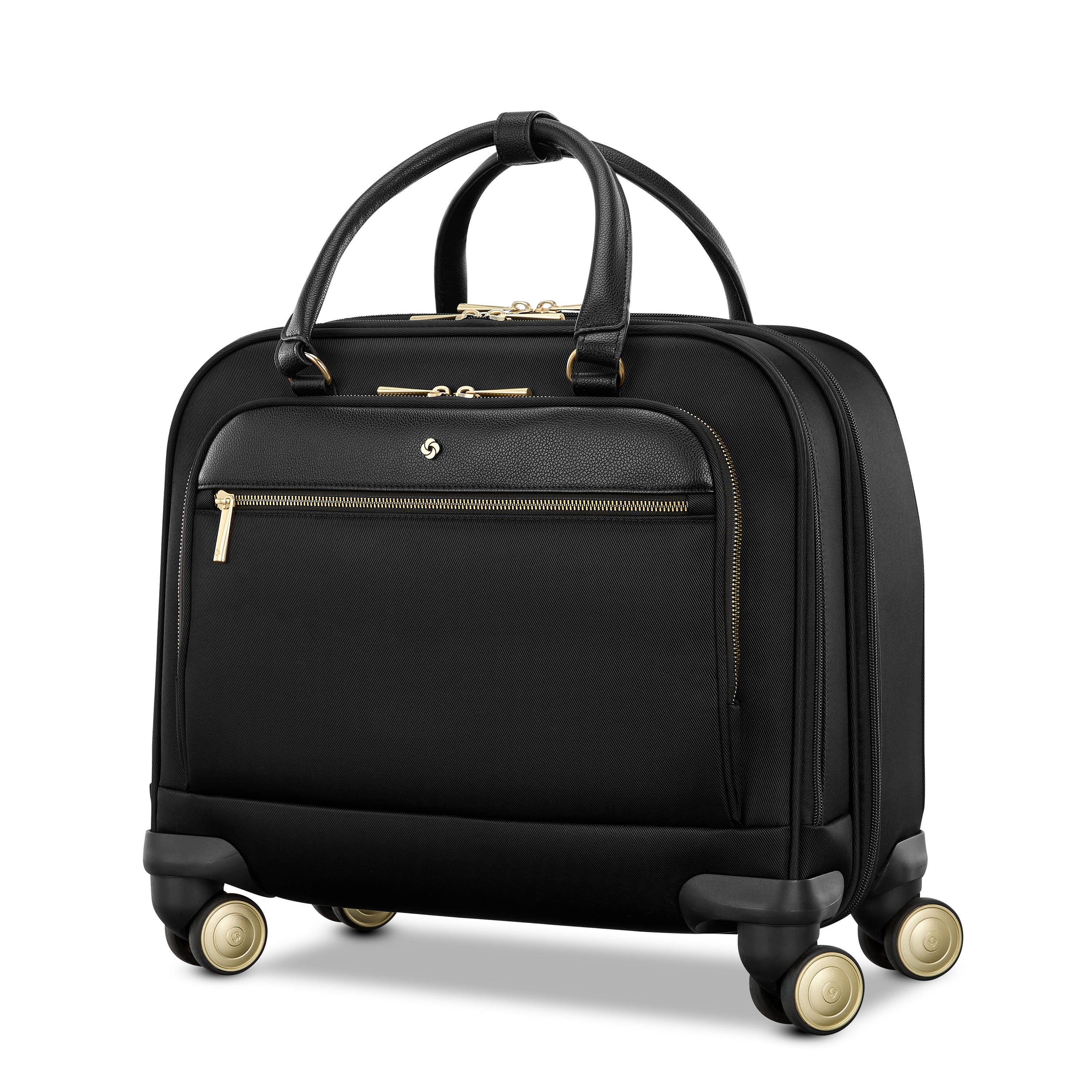Samsonite Mobile Solution 2 Spinner Mobile Office – black, three-quarter view