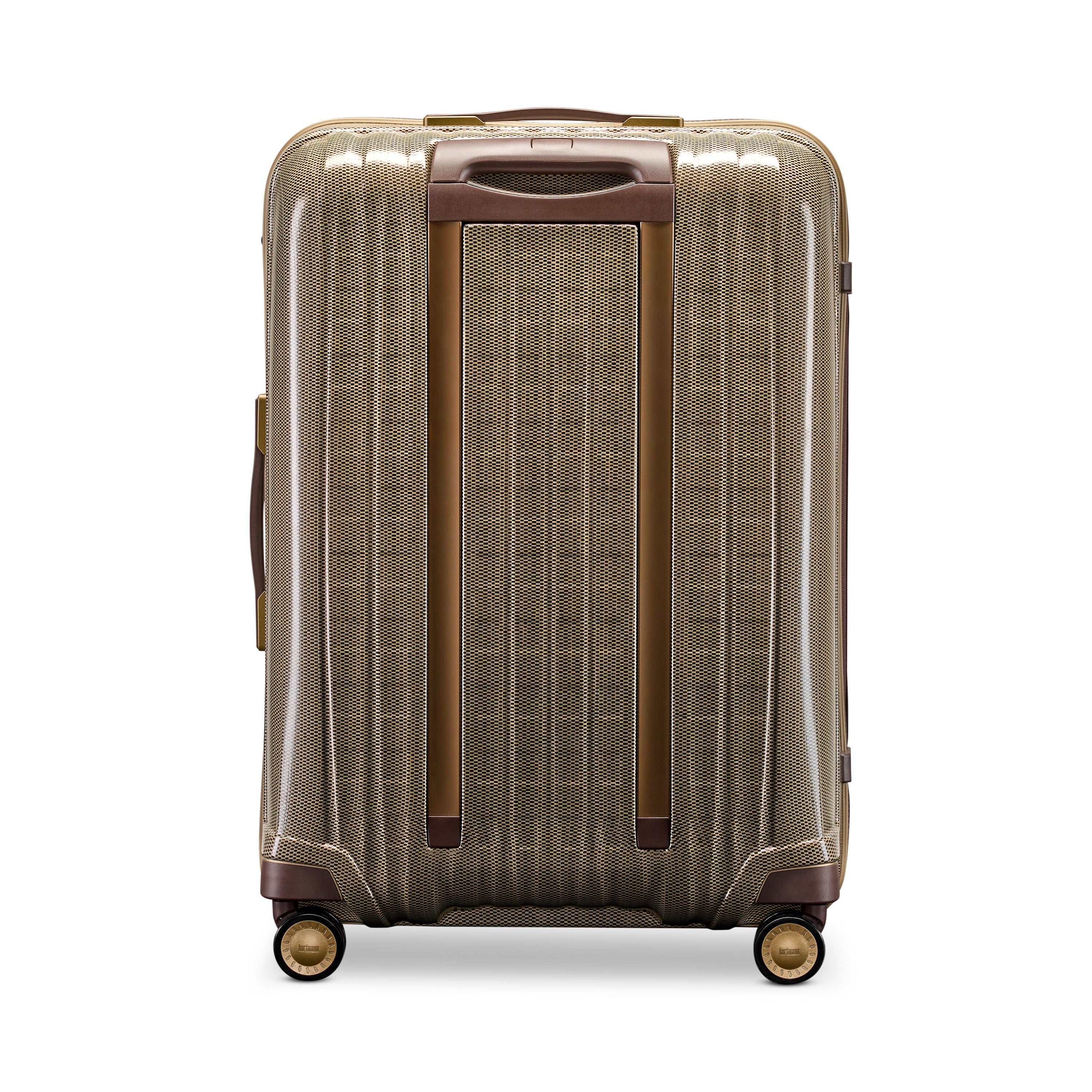 Hartmann Tweed CURV Extended Journey Spinner in Tweed/Natural Leather — back view