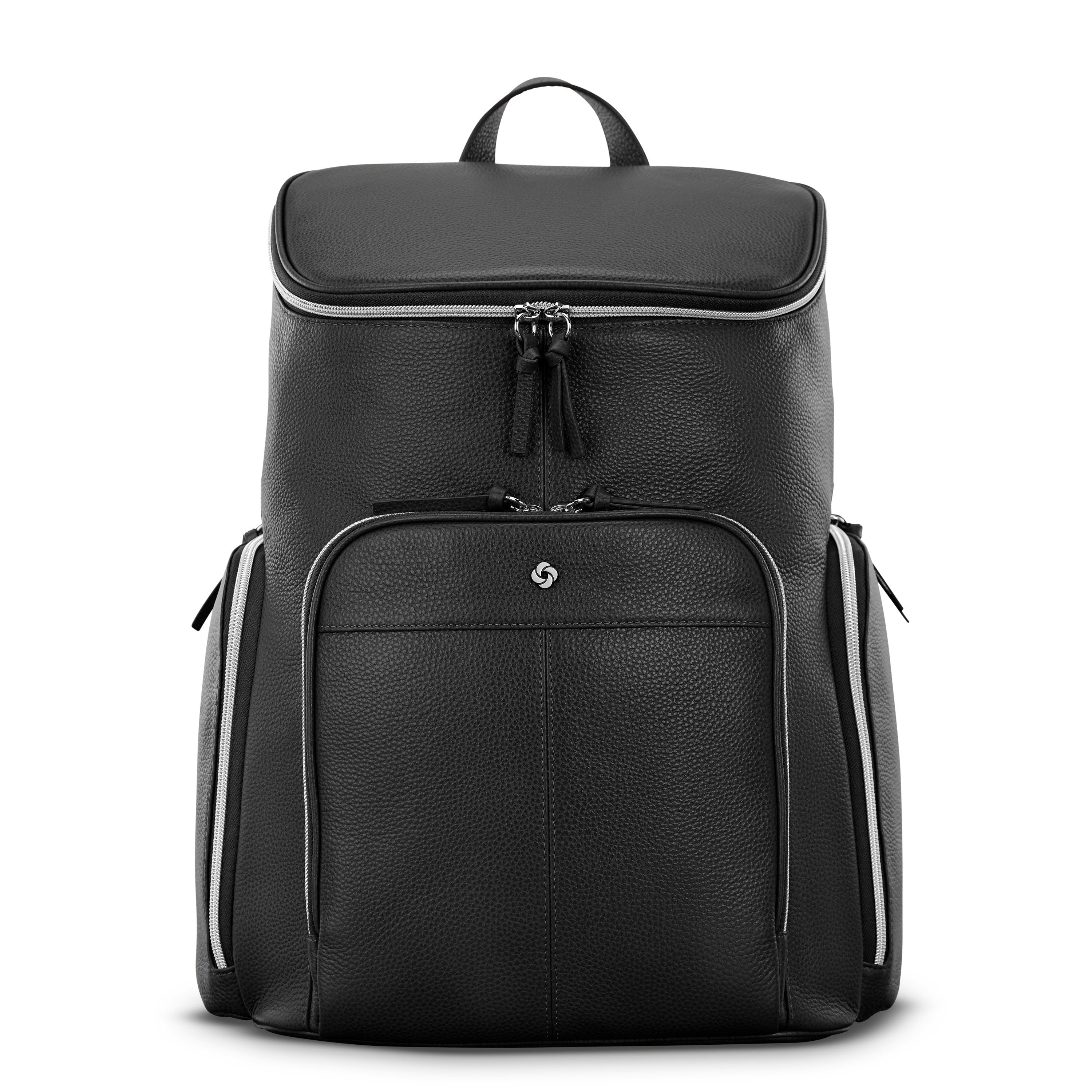 Samsonite Mobile Solution 2 Leather Deluxe Backpack - Black
