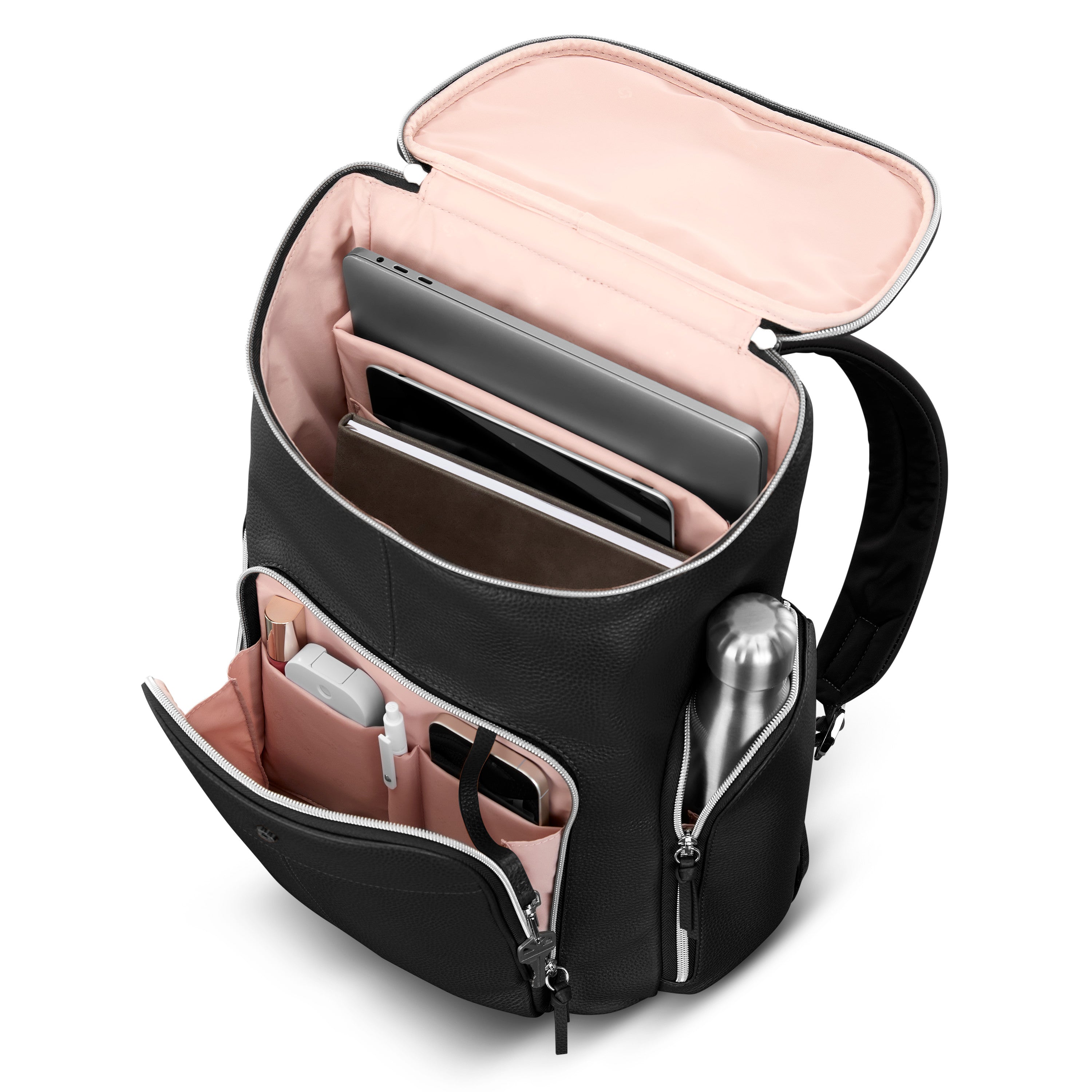 Samsonite Mobile Solution 2 Leather Deluxe Backpack - Black
