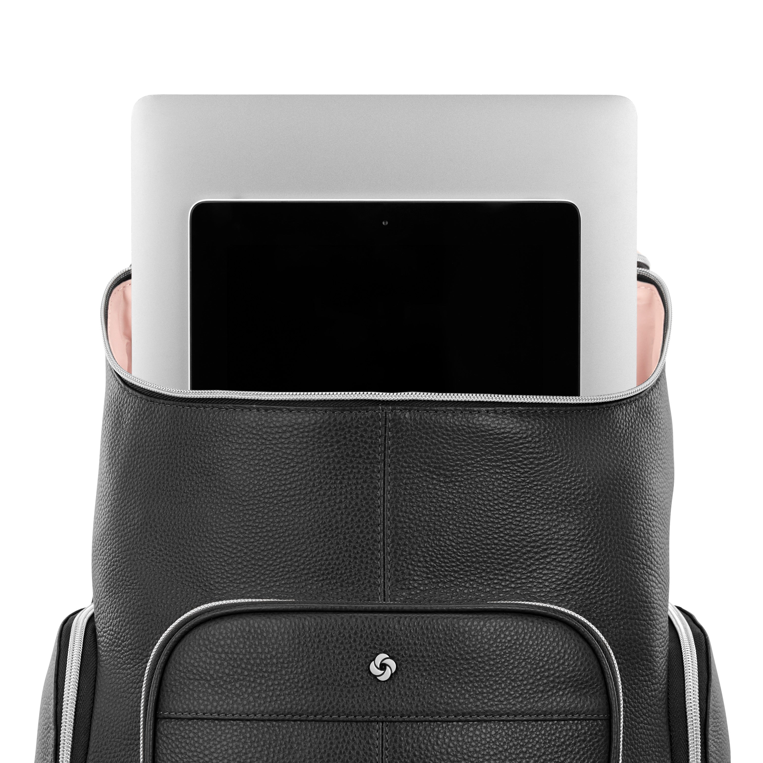 Samsonite Mobile Solution 2 Leather Deluxe Backpack - Black