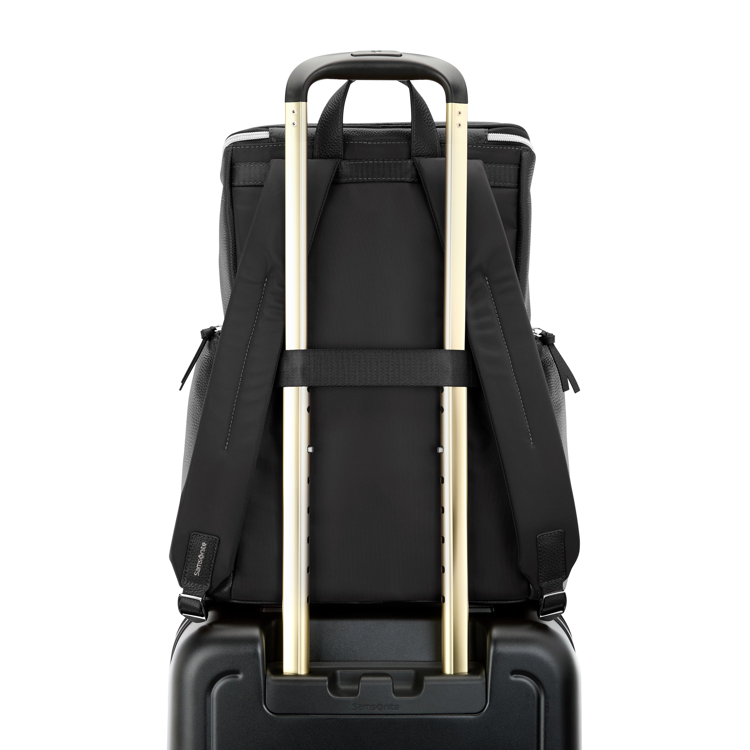Samsonite Mobile Solution 2 Leather Deluxe Backpack - Black