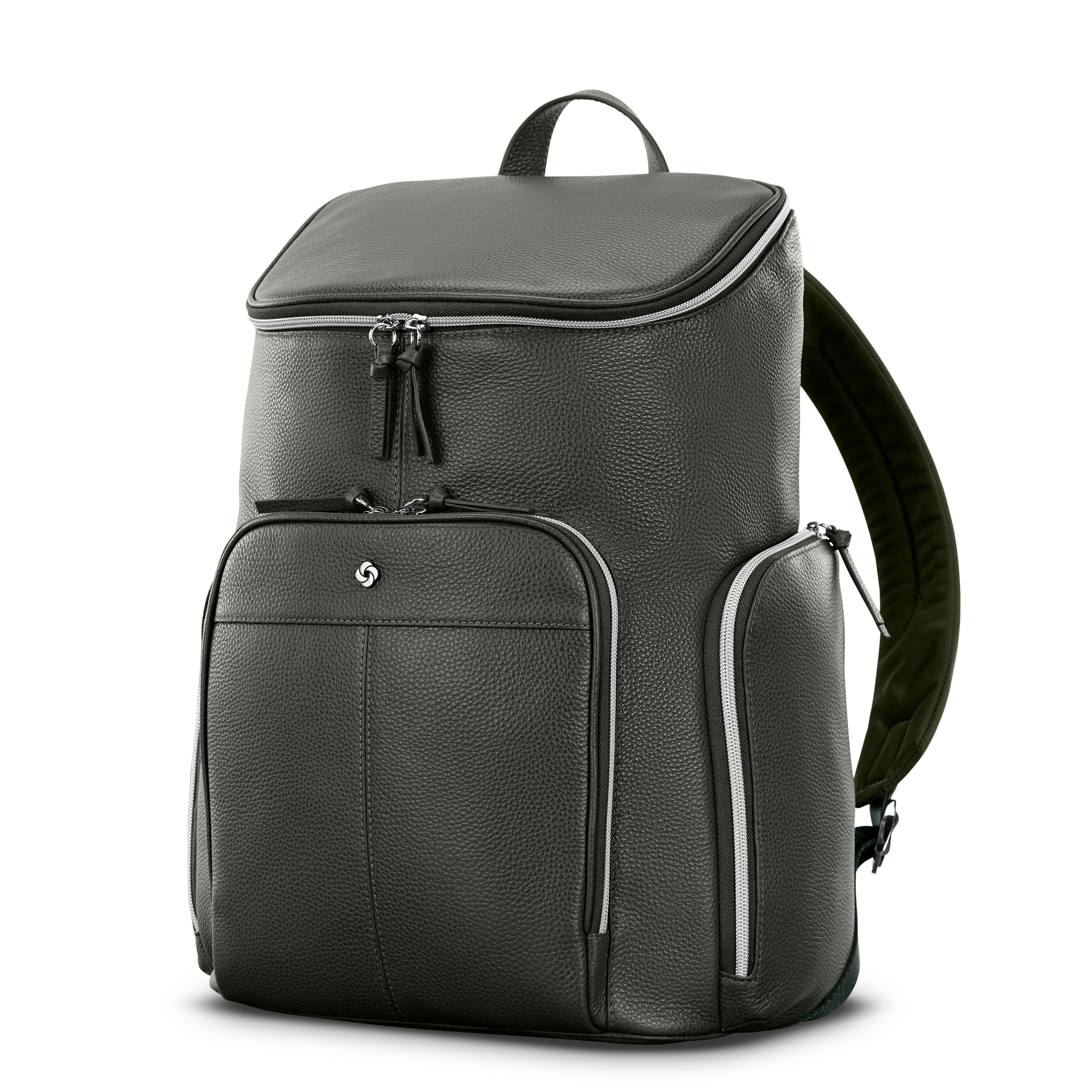 Samsonite Mobile Solution 2 Leather Deluxe Backpack - Olive