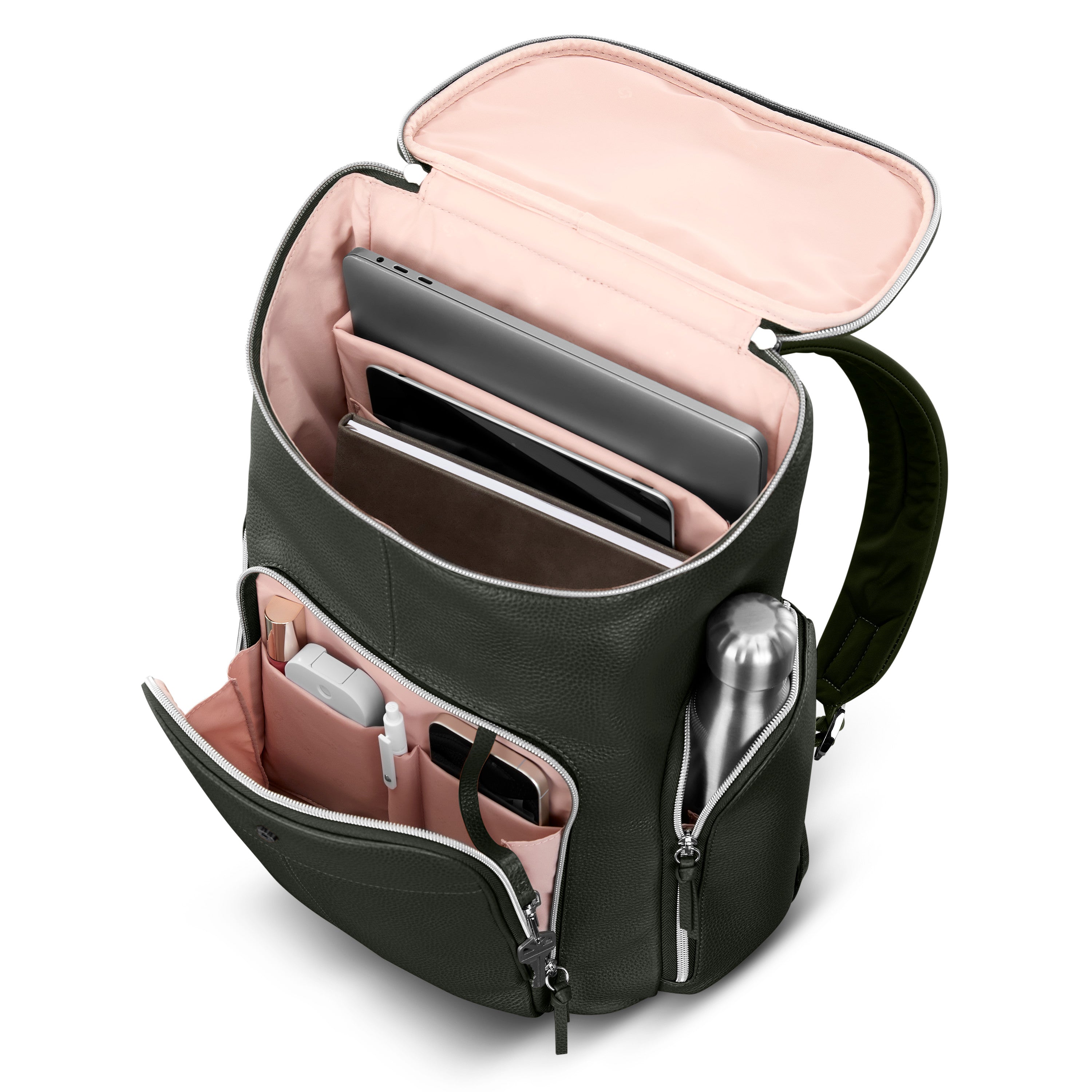 Samsonite Mobile Solution 2 Leather Deluxe Backpack - Olive