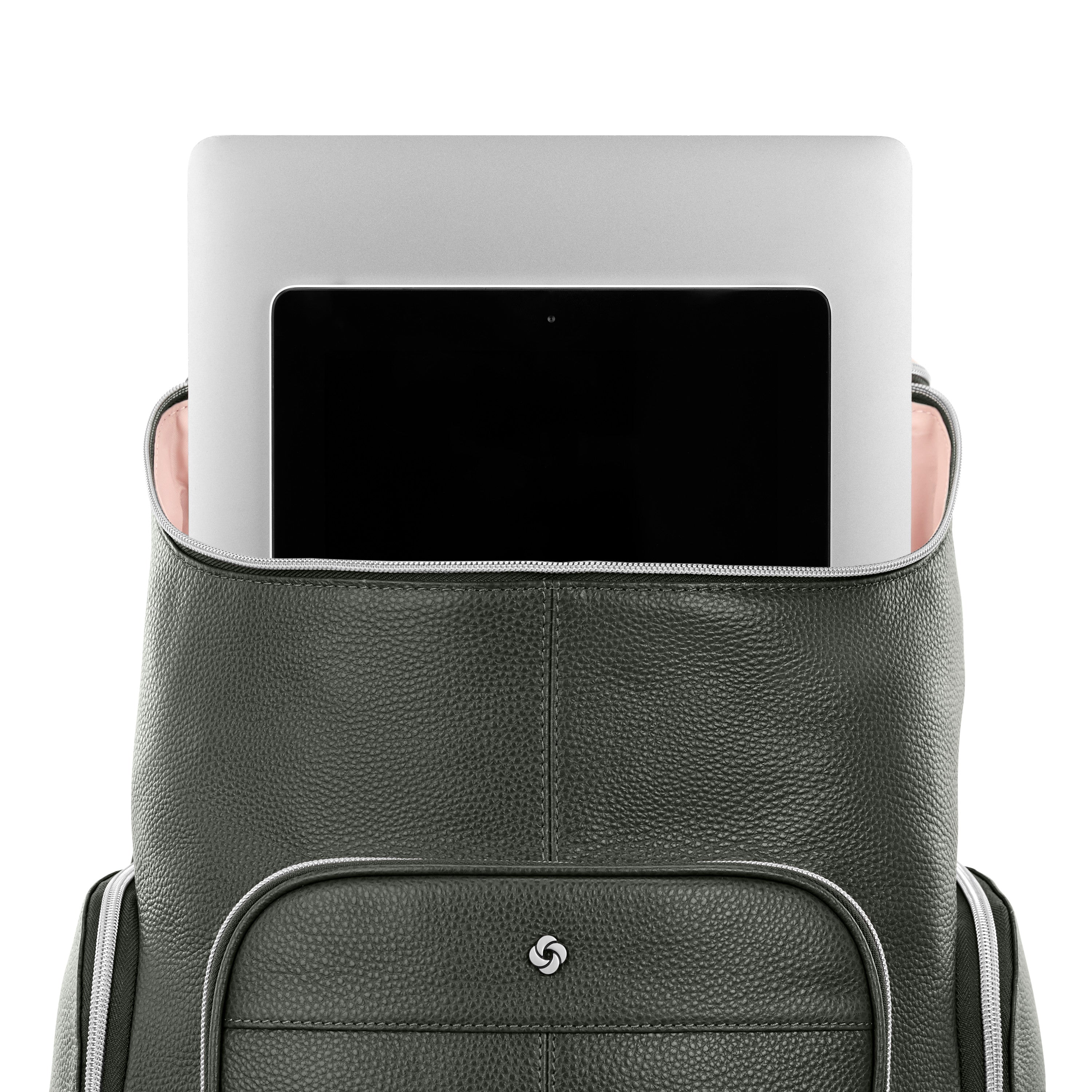 Samsonite Mobile Solution 2 Leather Deluxe Backpack - Olive