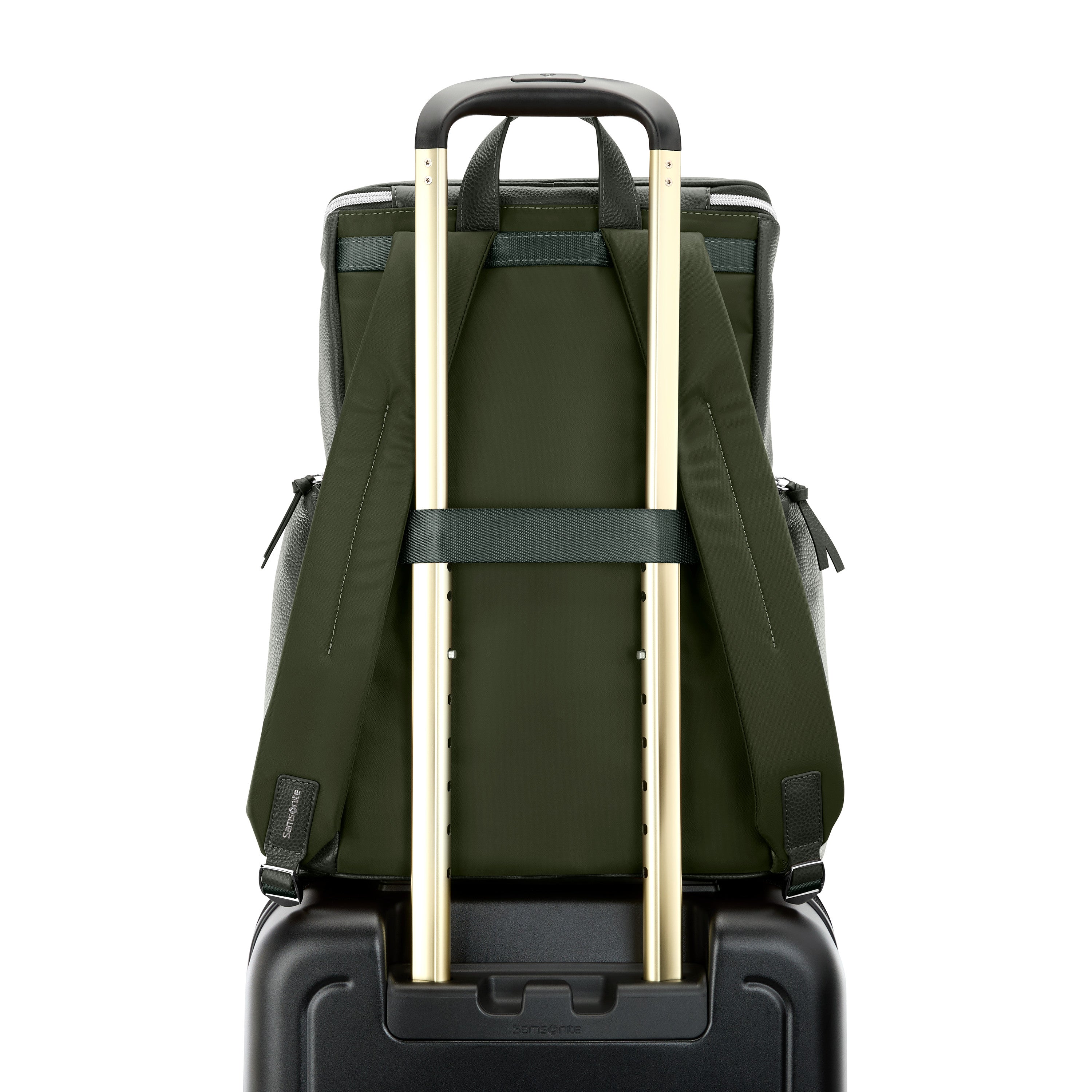 Samsonite Mobile Solution 2 Leather Deluxe Backpack - Olive