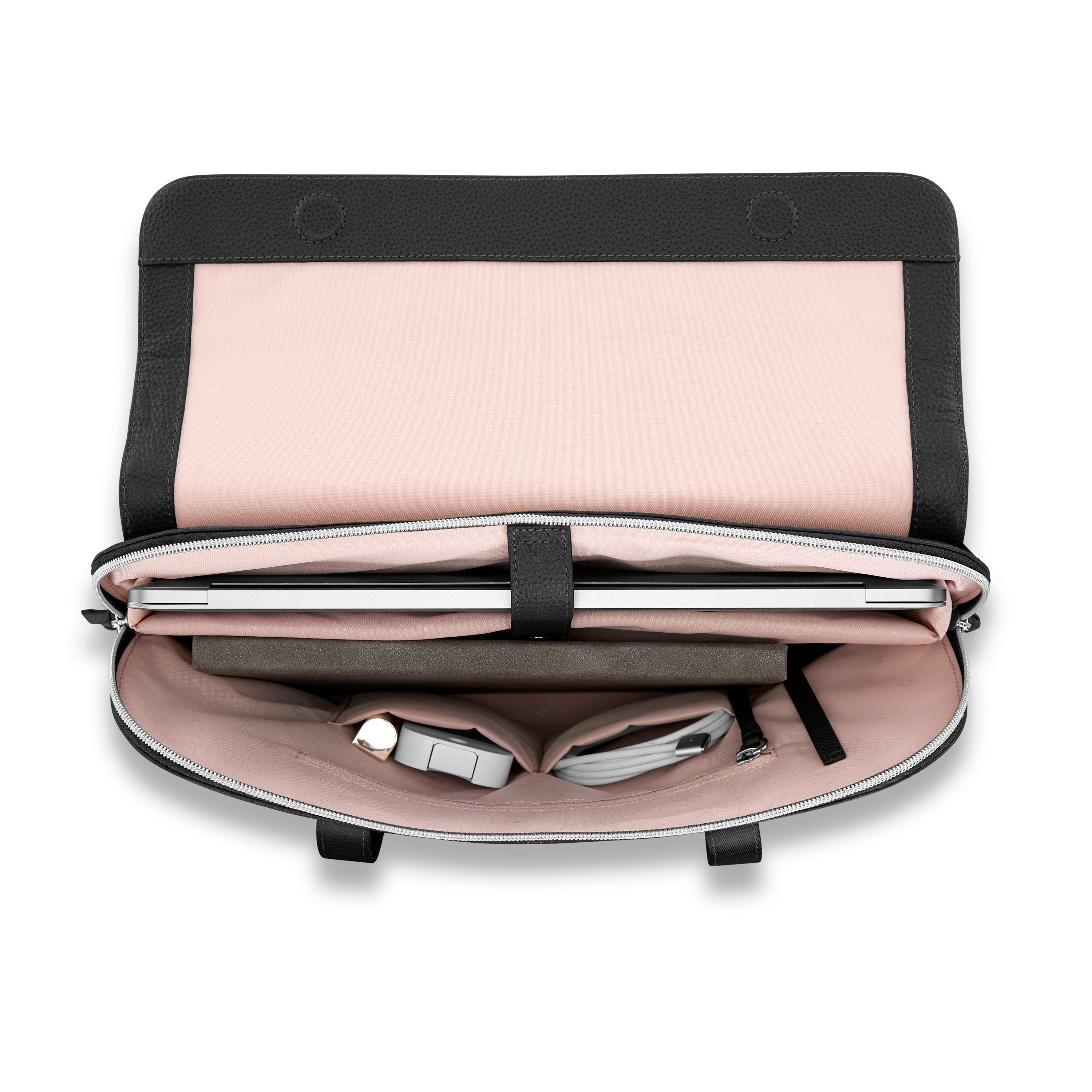 Samsonite Mobile Solution 2 Leather Convertible Brief - BLACK