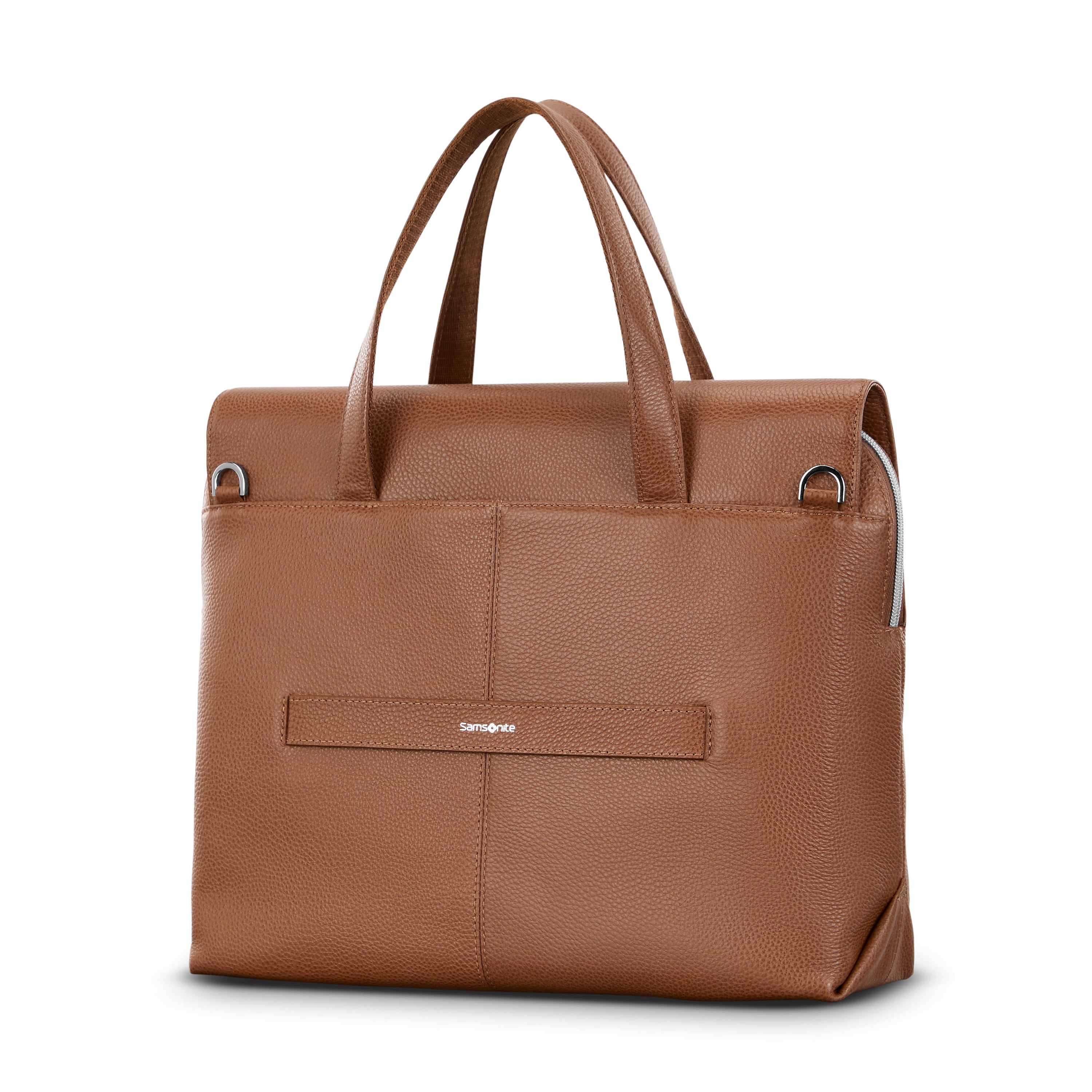 Samsonite Mobile Solution 2 Leather Convertible Brief - COGNAC