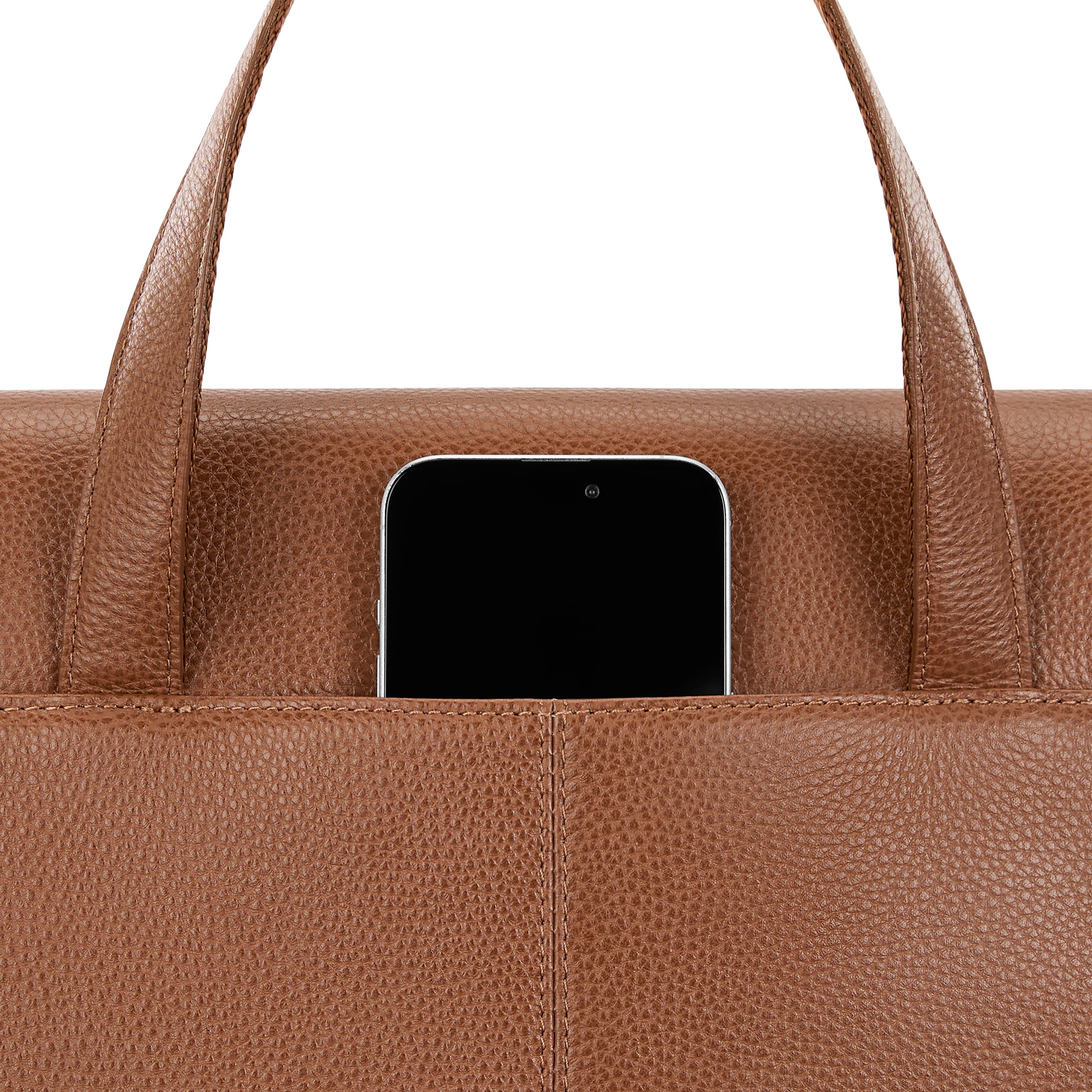 Samsonite Mobile Solution 2 Leather Convertible Brief - COGNAC