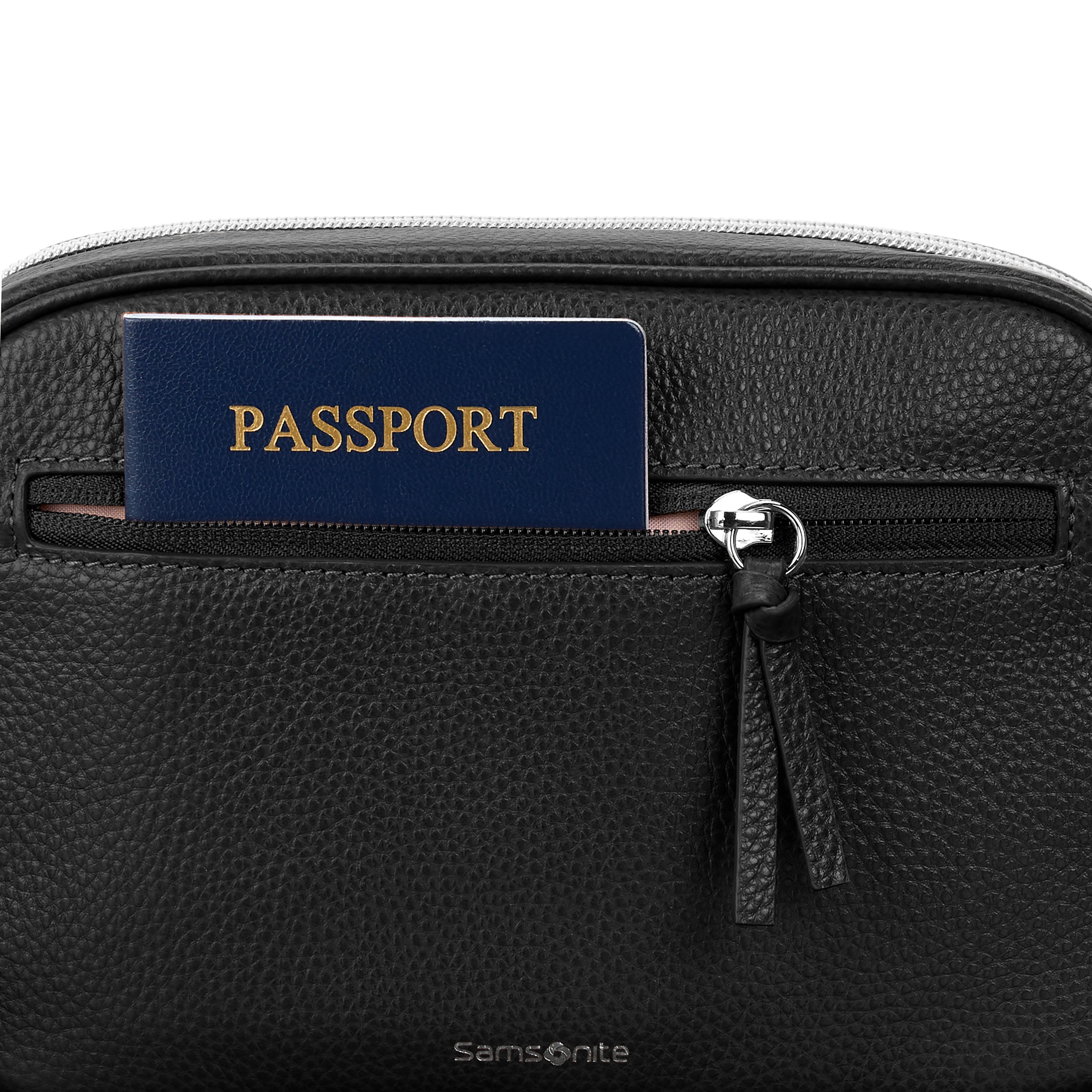 Samsonite Mobile Solution 2 Leather Crossbody - Black