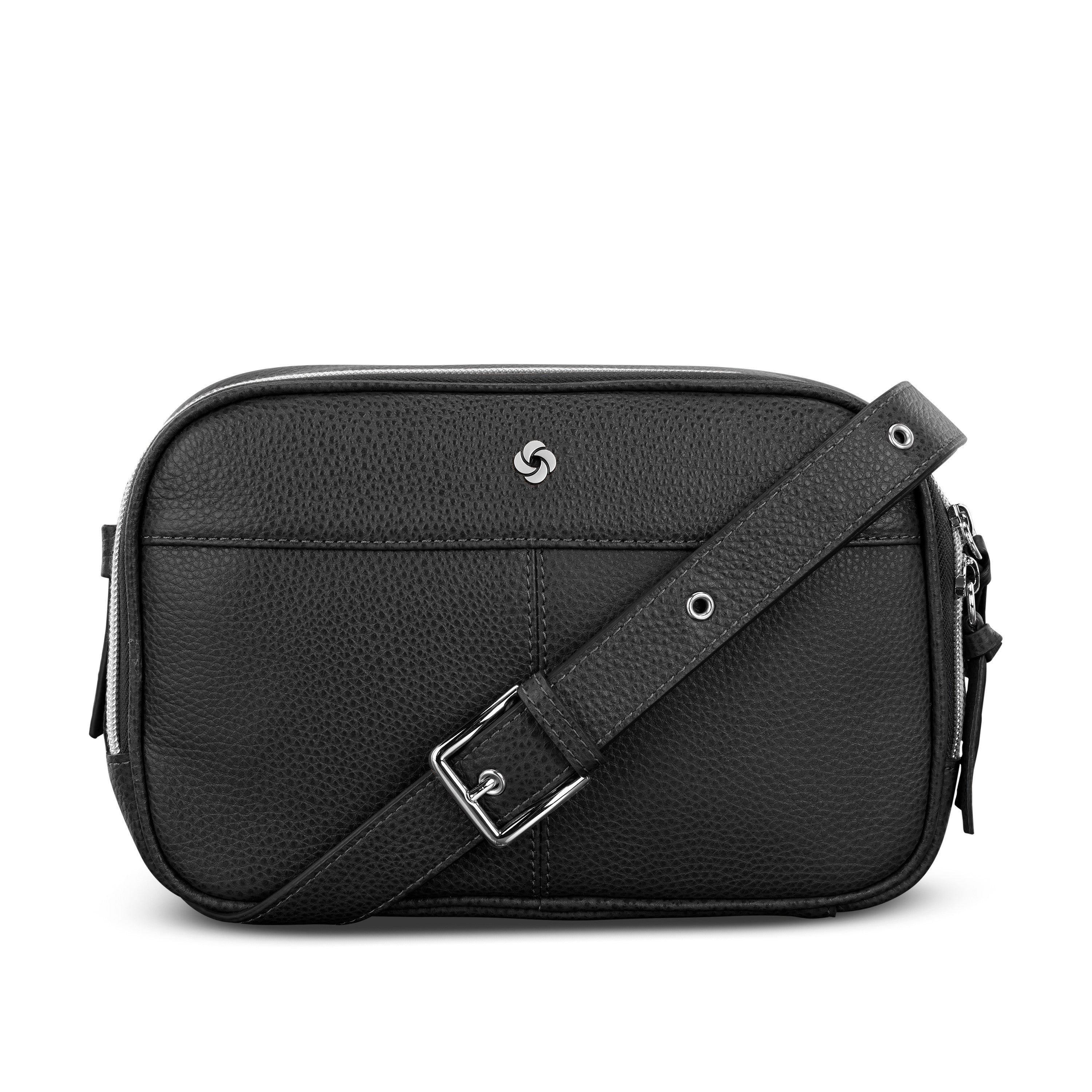 Samsonite Mobile Solution 2 Leather Crossbody - Black