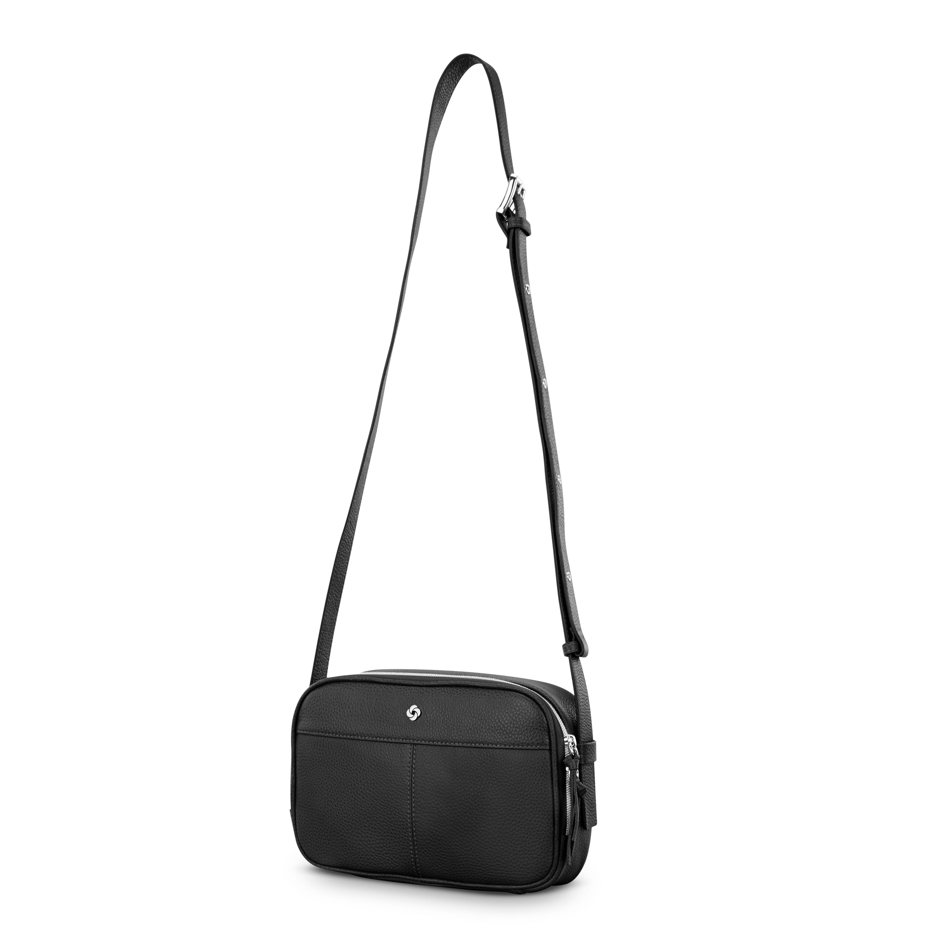 Samsonite Mobile Solution 2 Leather Crossbody - Black