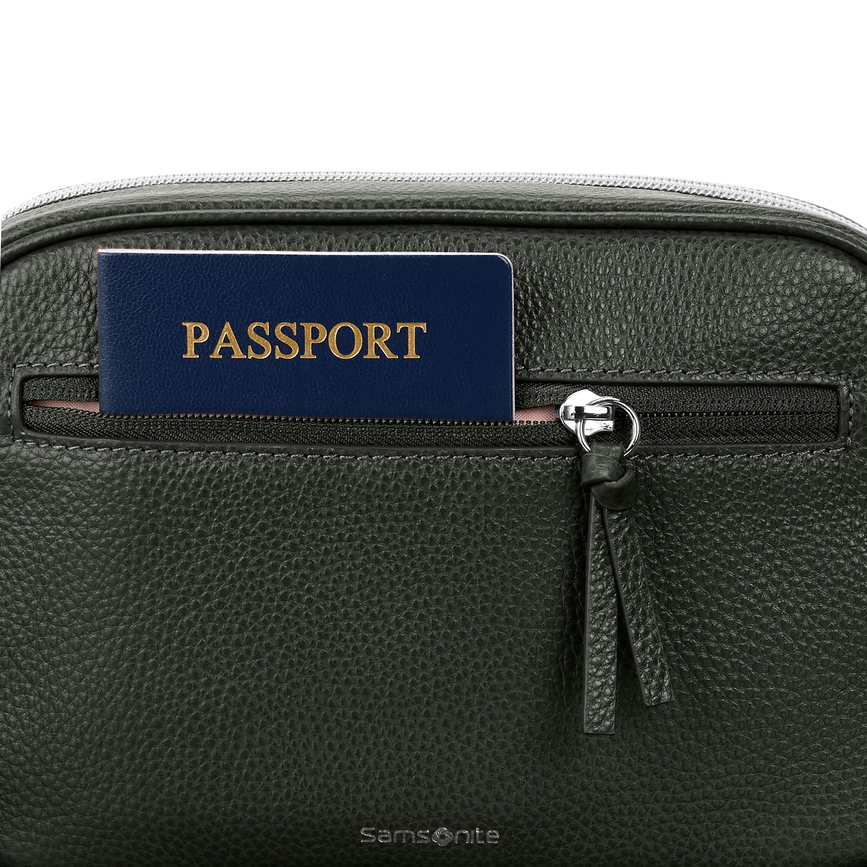 Samsonite Mobile Solution 2 Leather Crossbody - Olive