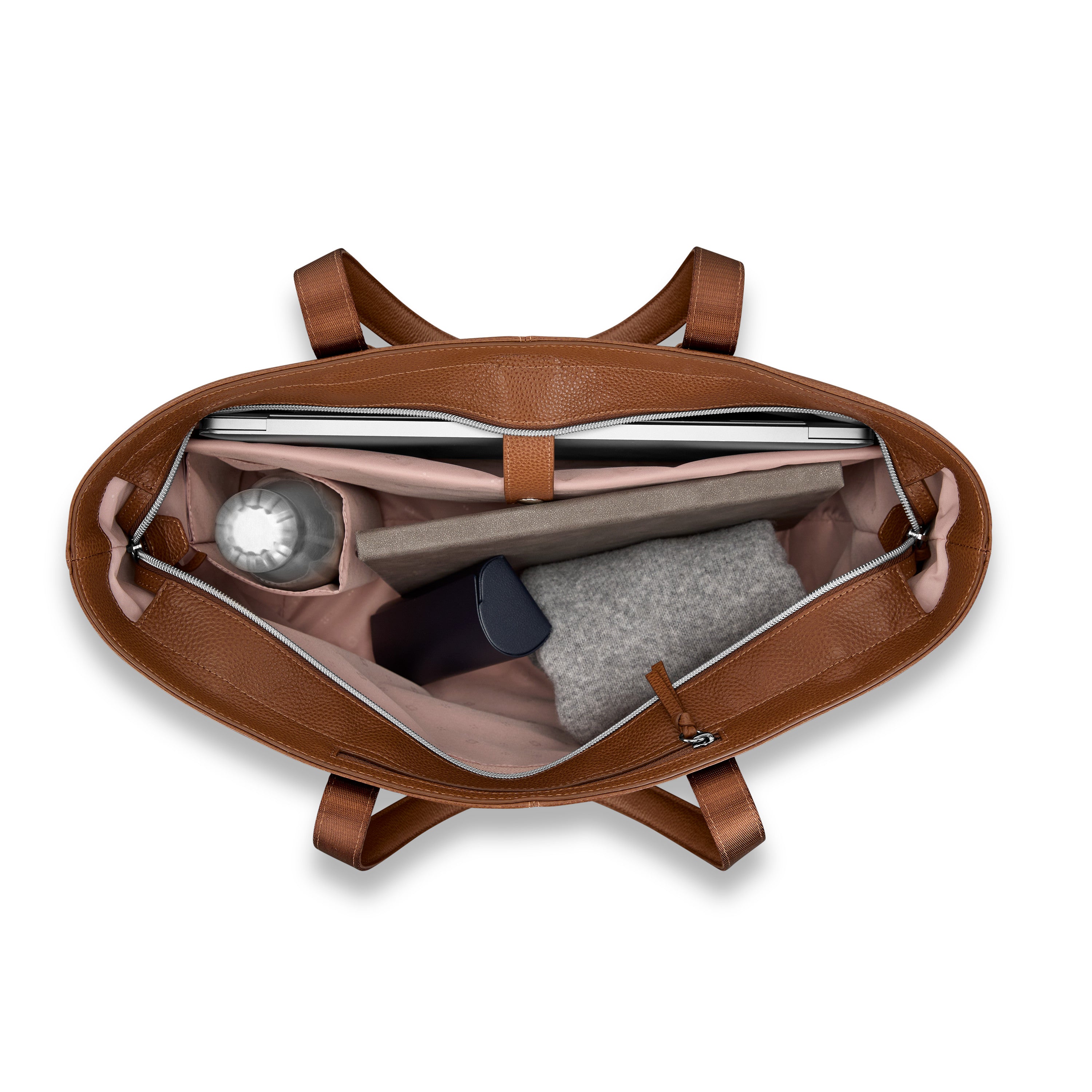 Samsonite Mobile Solution 2 Leather Tote - COGNAC