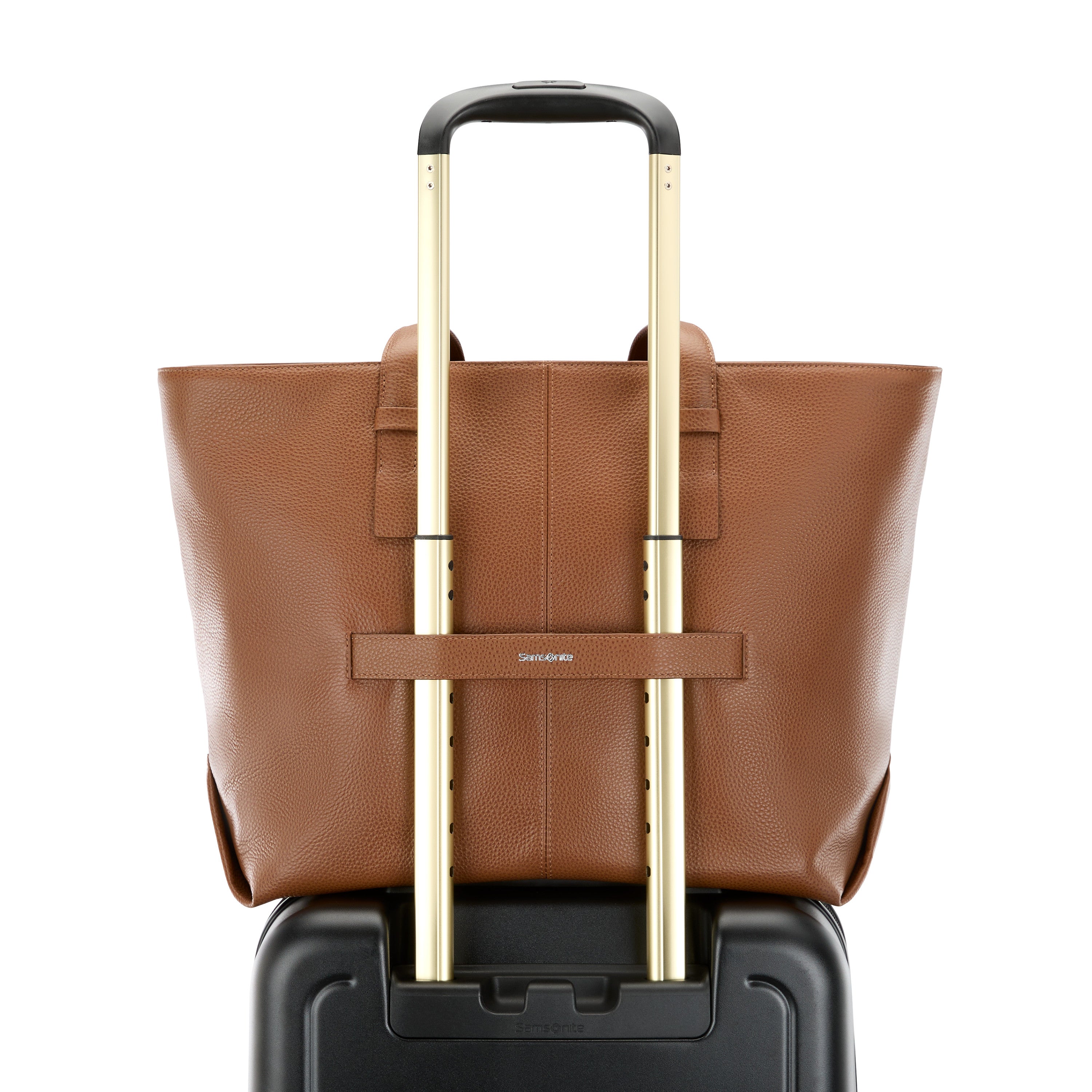 Samsonite Mobile Solution 2 Leather Tote - COGNAC