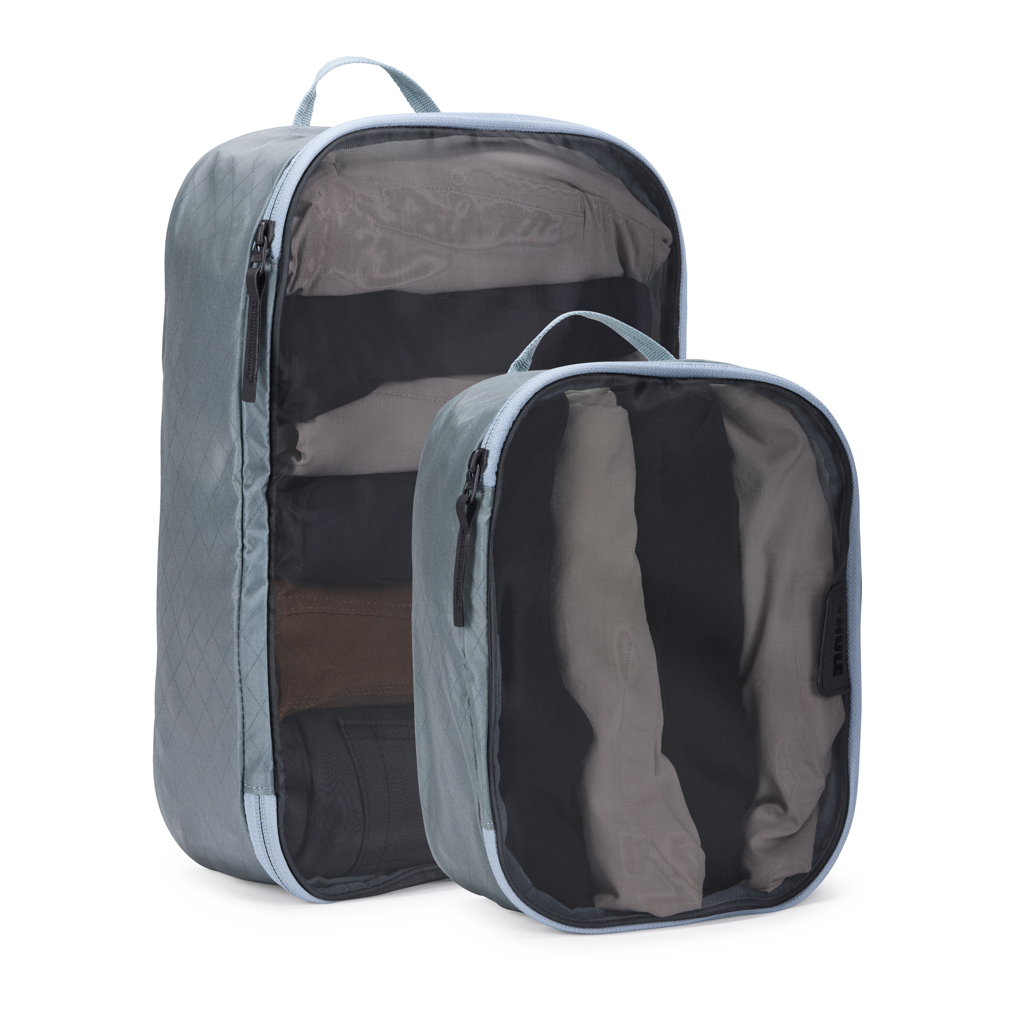 Thule Packing Cube Set in Pond Gray — front view # color_Pond Gray