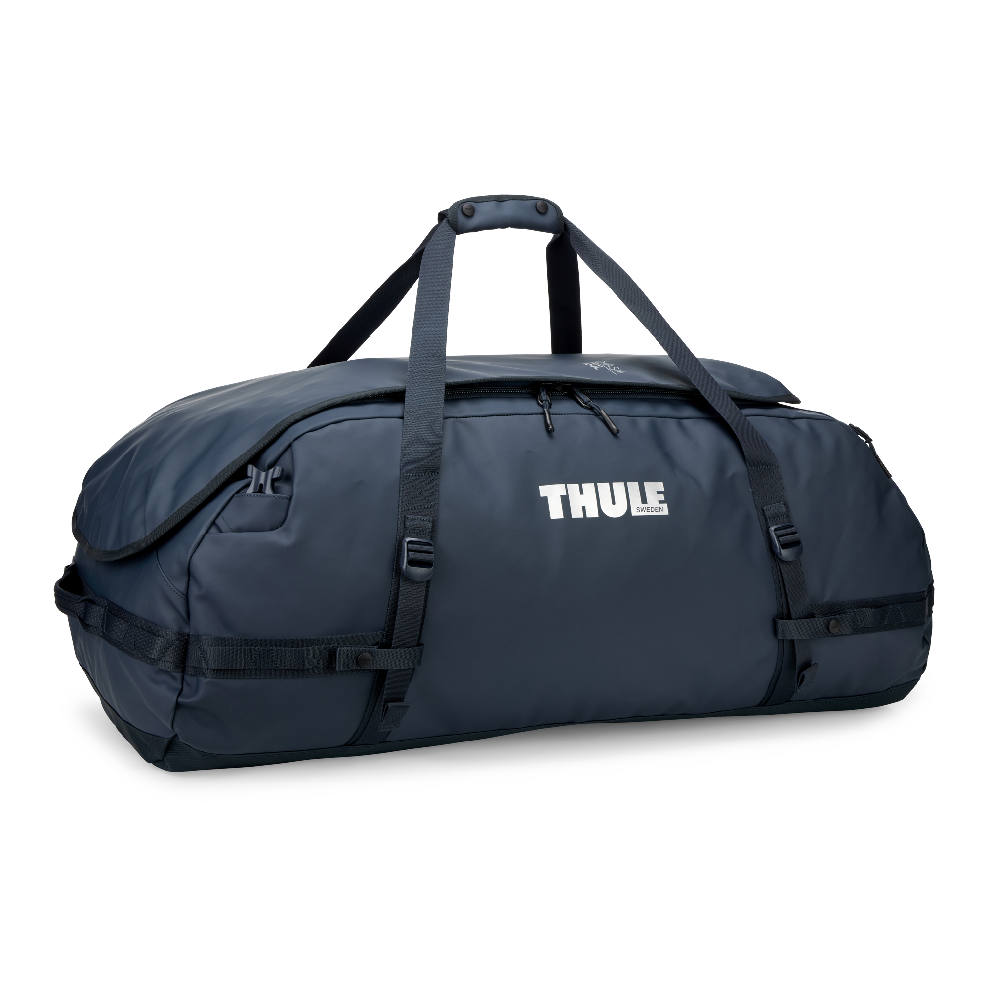 Thule Chasm 130L Duffel in Darkest Blue — front view # color_Darkest Blue