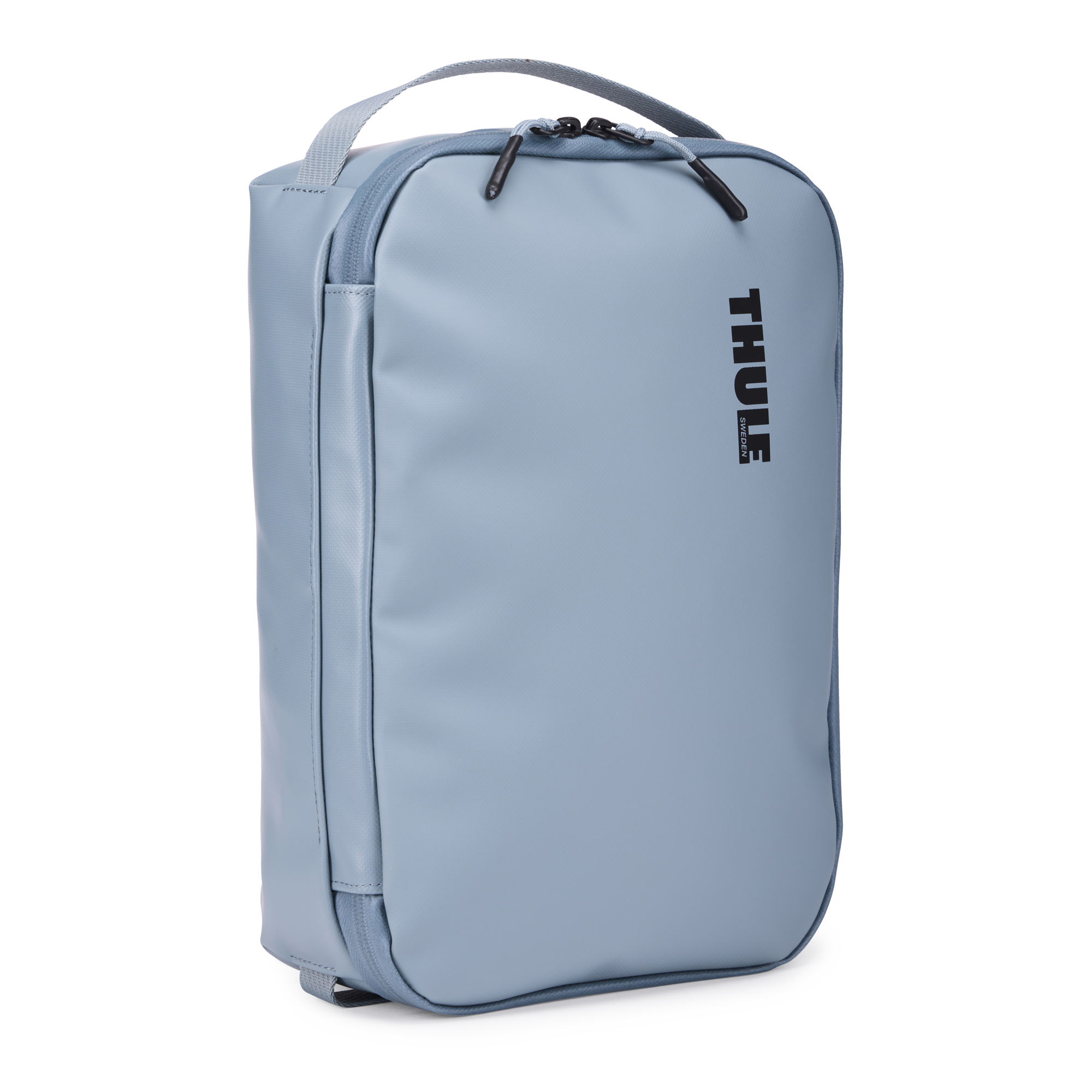 Thule Chasm Medium Gear Cube in Pond Gray — front view # color_Pond Gray