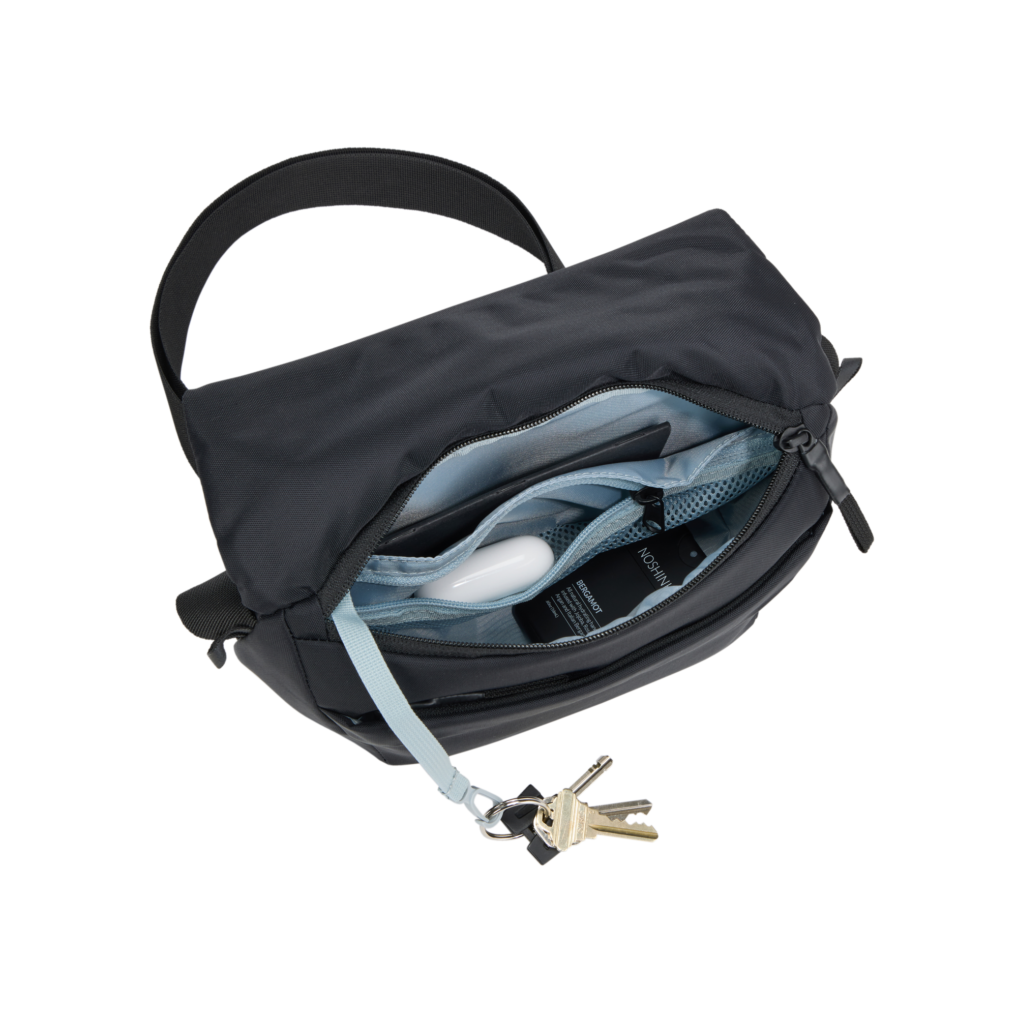 Thule EnRoute Sling Bag 2L in Black — interior view # color_Black