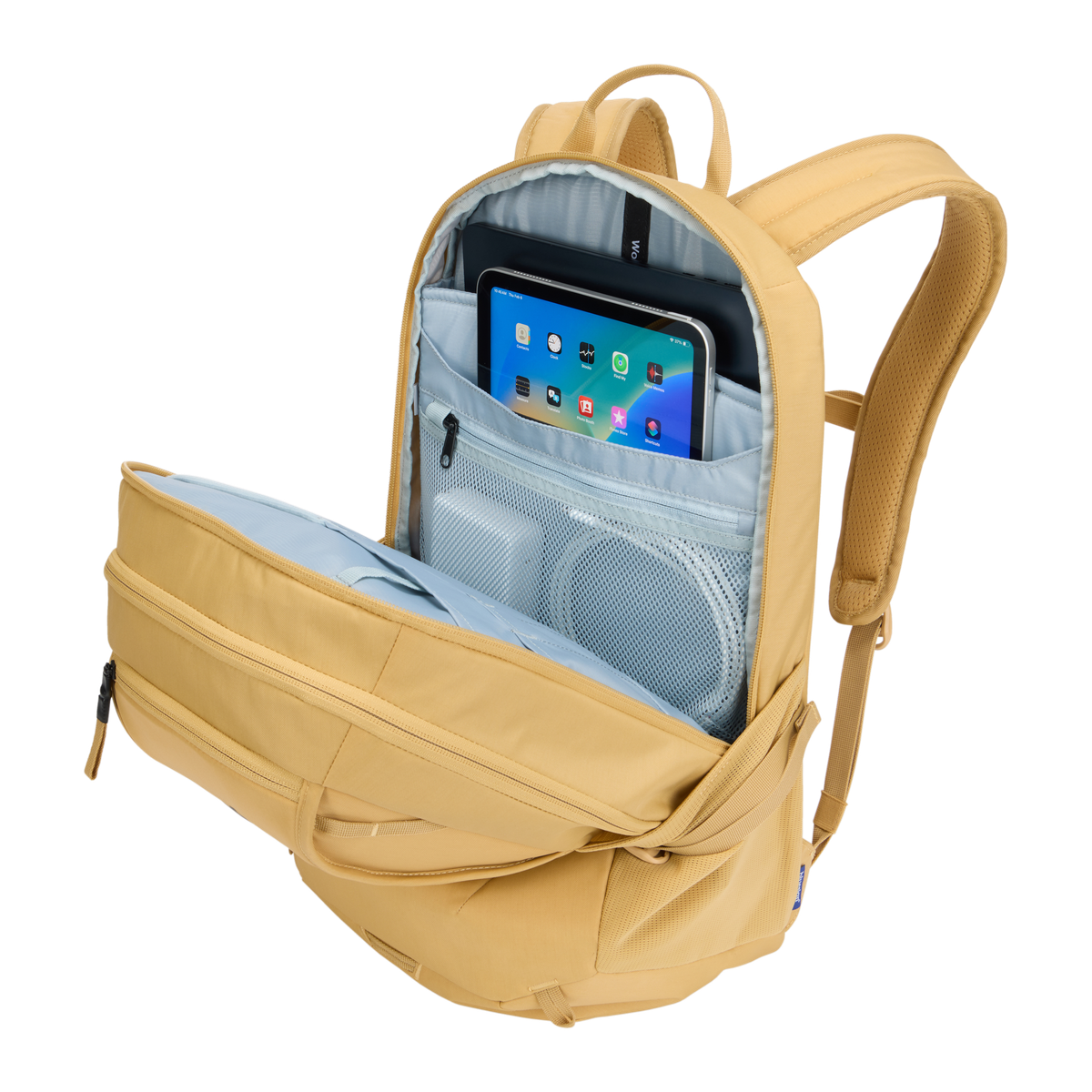 Thule EnRoute Backpack 23L in Pale Yellow — interior view
