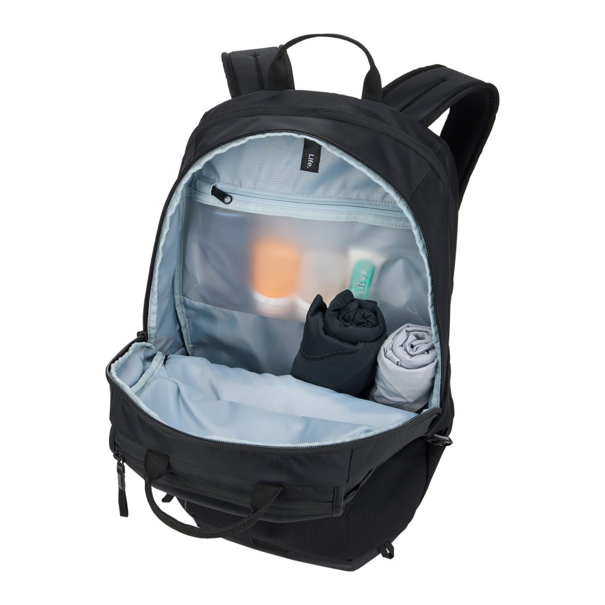 Thule EnRoute Backpack 26L in New Black — interior view