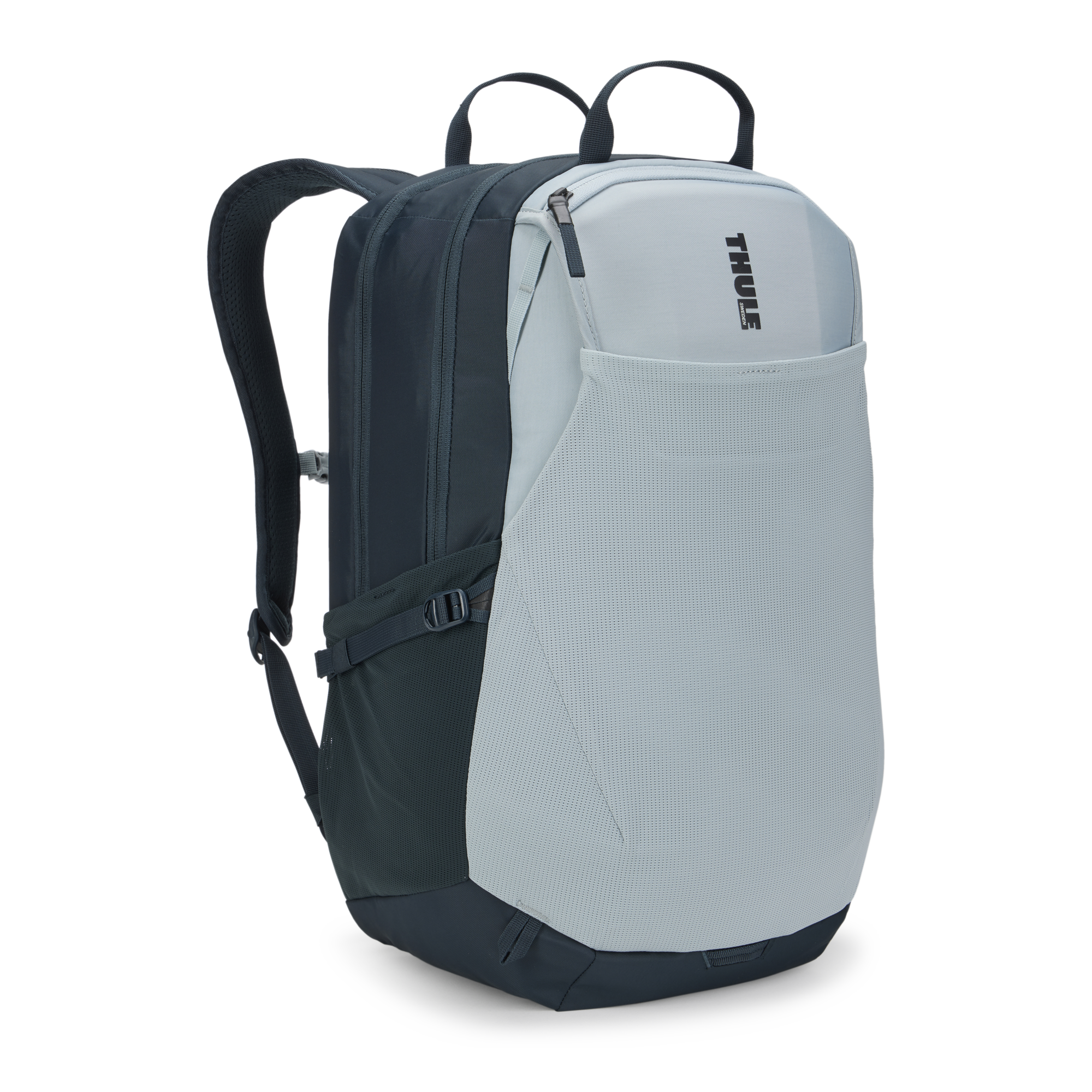Thule EnRoute Backpack 26L in Soft Blue/Darkest Blue — front view # color_Soft Blue/Darkest Blue