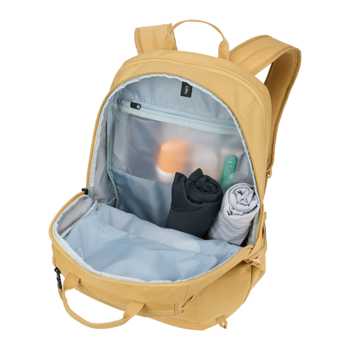 Thule EnRoute Backpack 26L in Pale Yellow — interior view