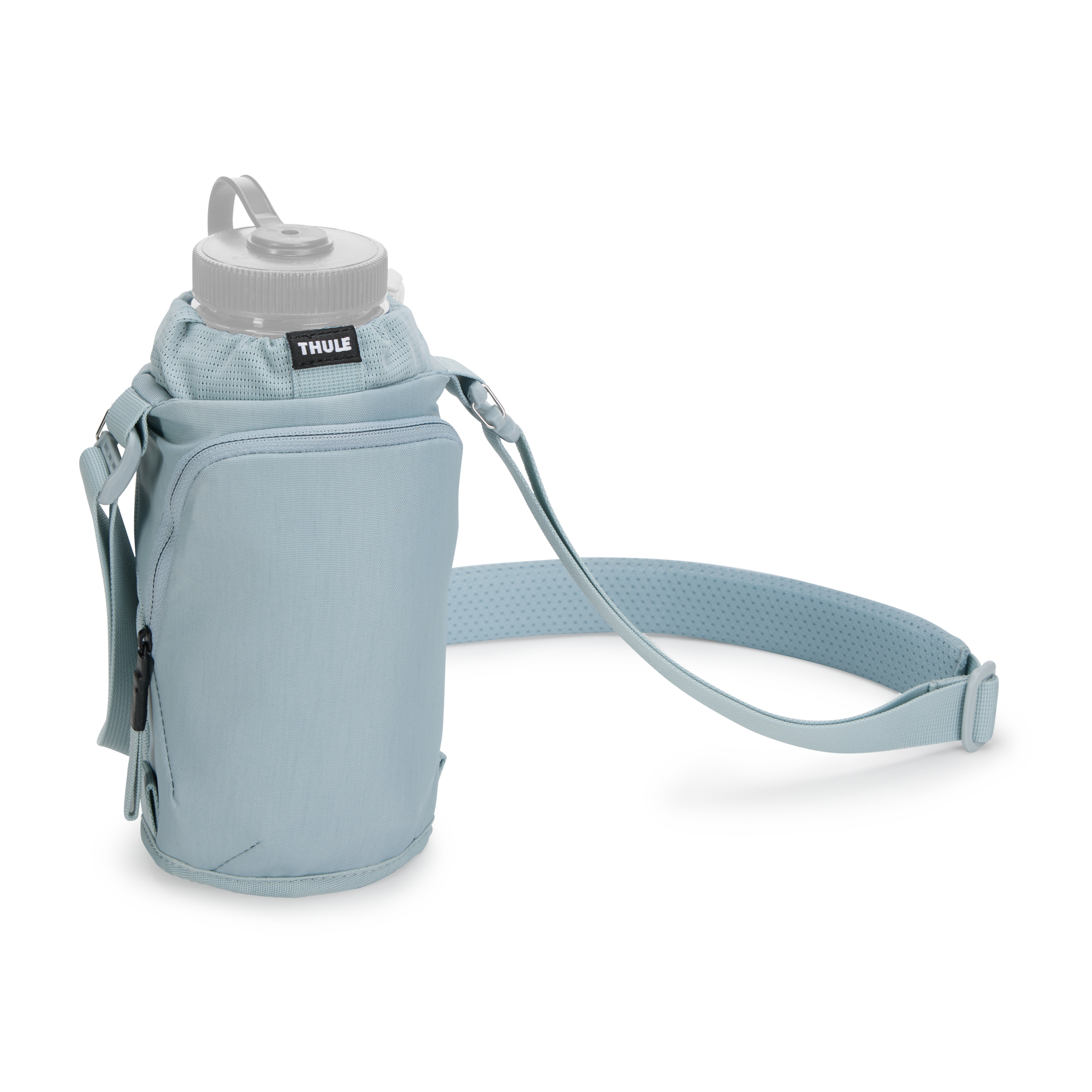 Thule EnRoute Water Bottle Holder in Soft Blue/Darkest Blue — front view # color_Soft Blue/Darkest Blue