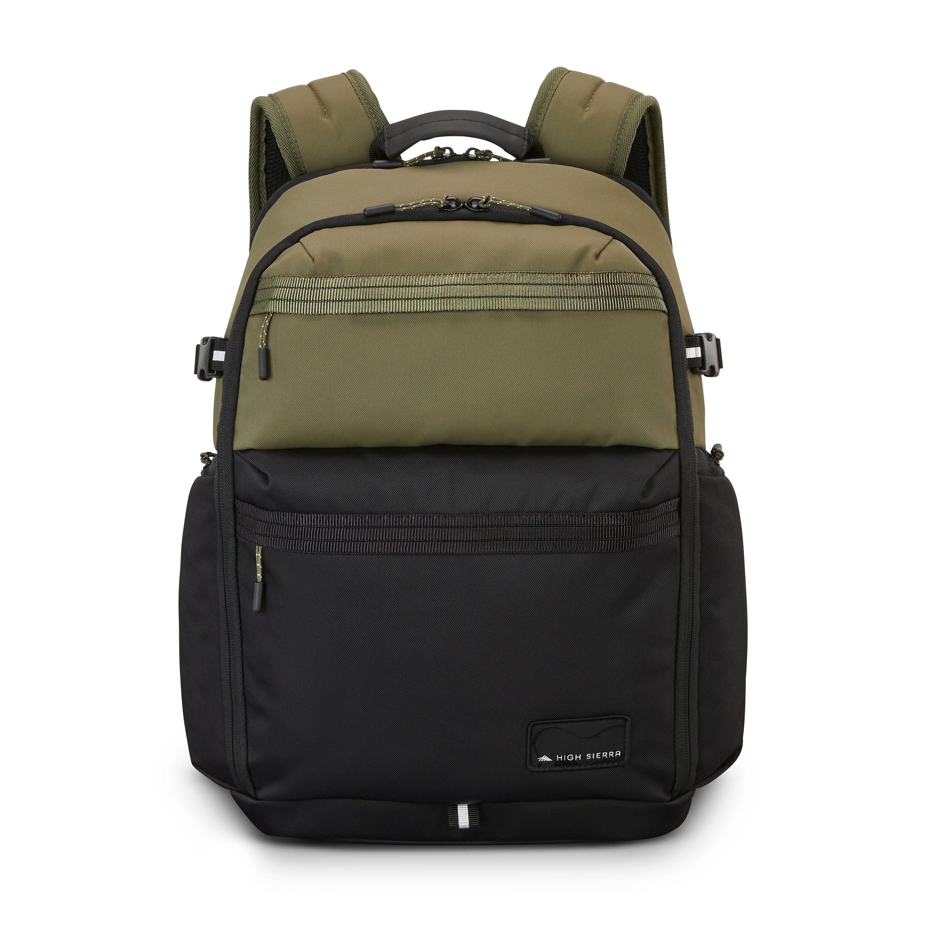 High Sierra 24/7 Pro Backpack in Olive Black — angle view 3