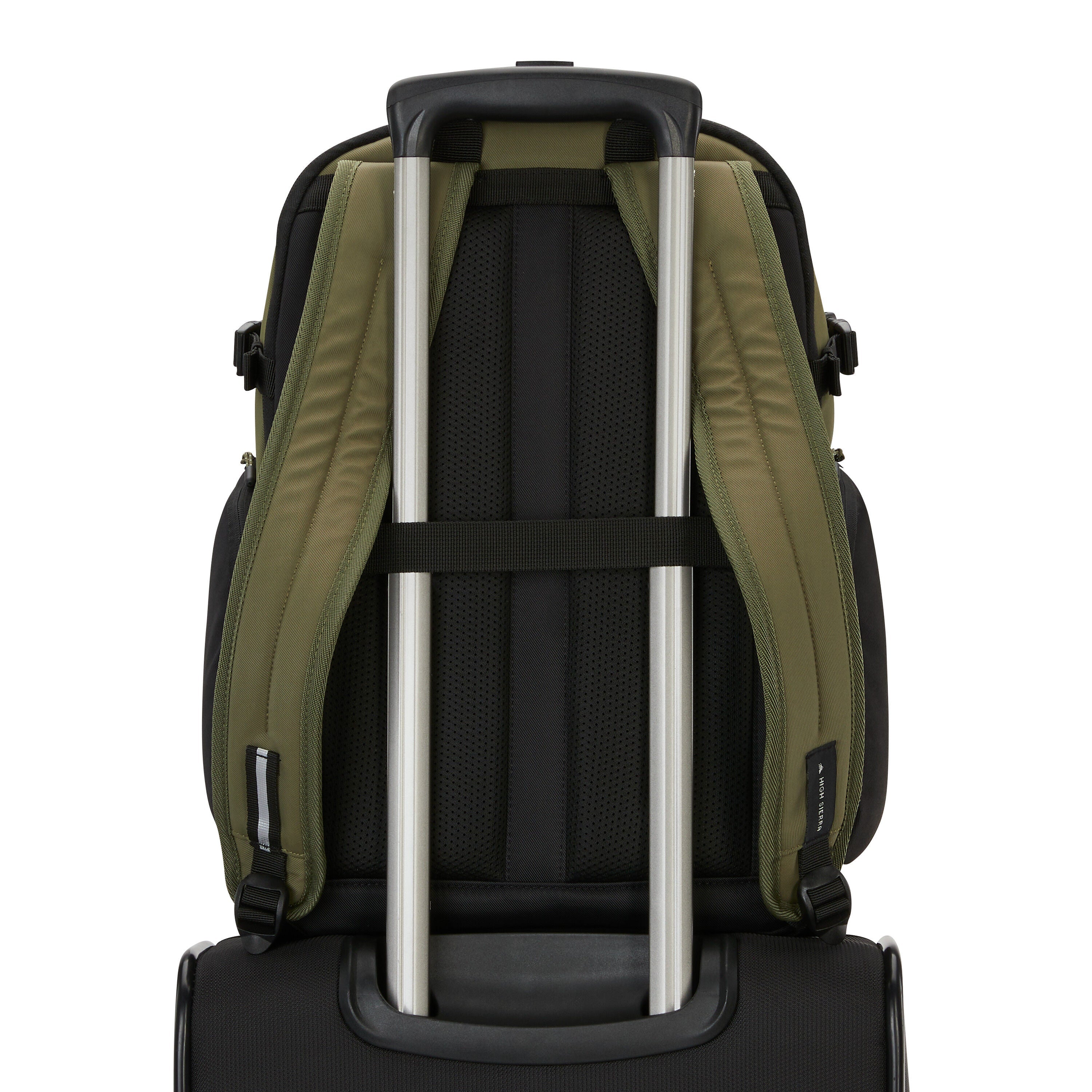 High Sierra 24/7 Pro Backpack in Olive Black — angle view 2