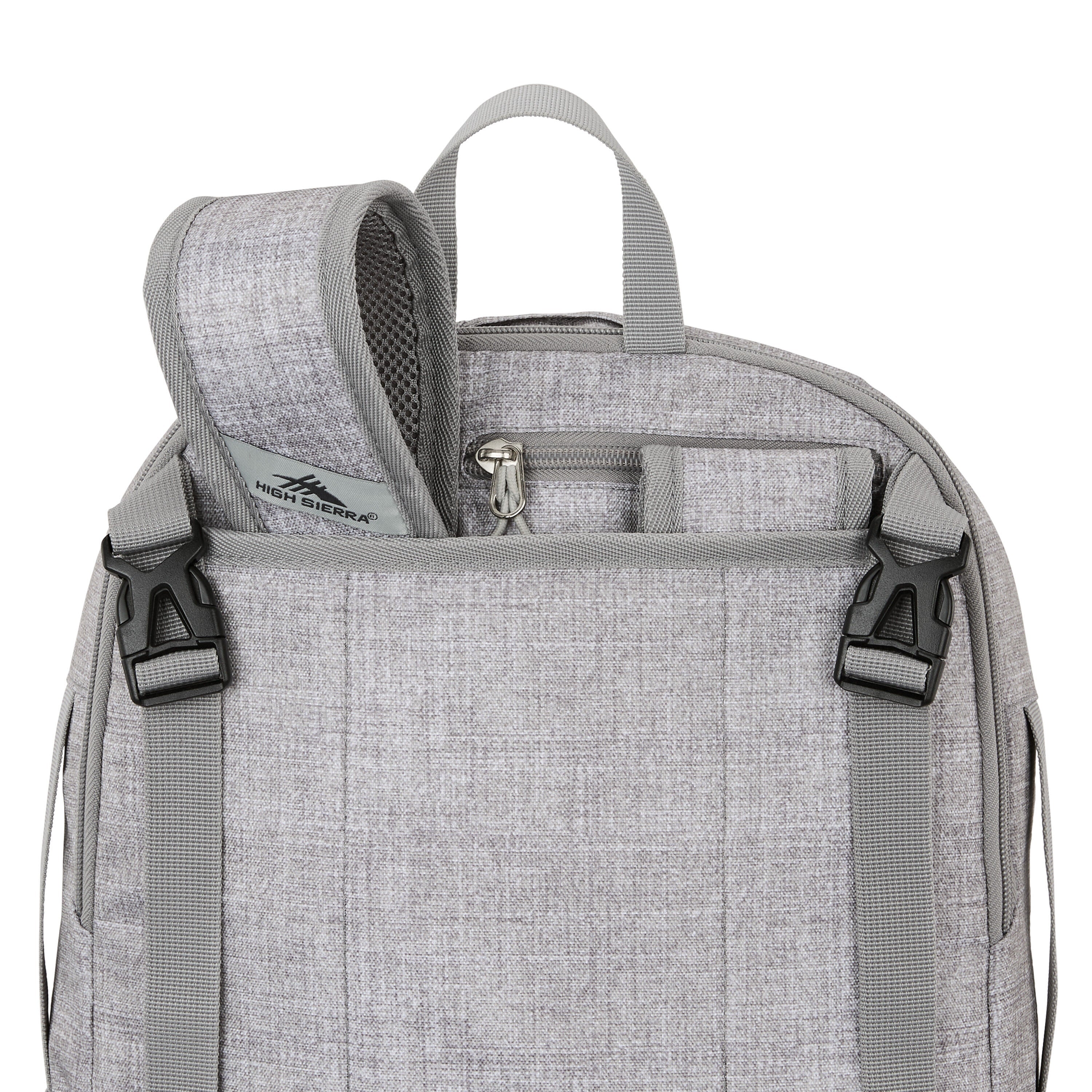 High Sierra Adaptive Backpack in Silver Heather — angle view 3