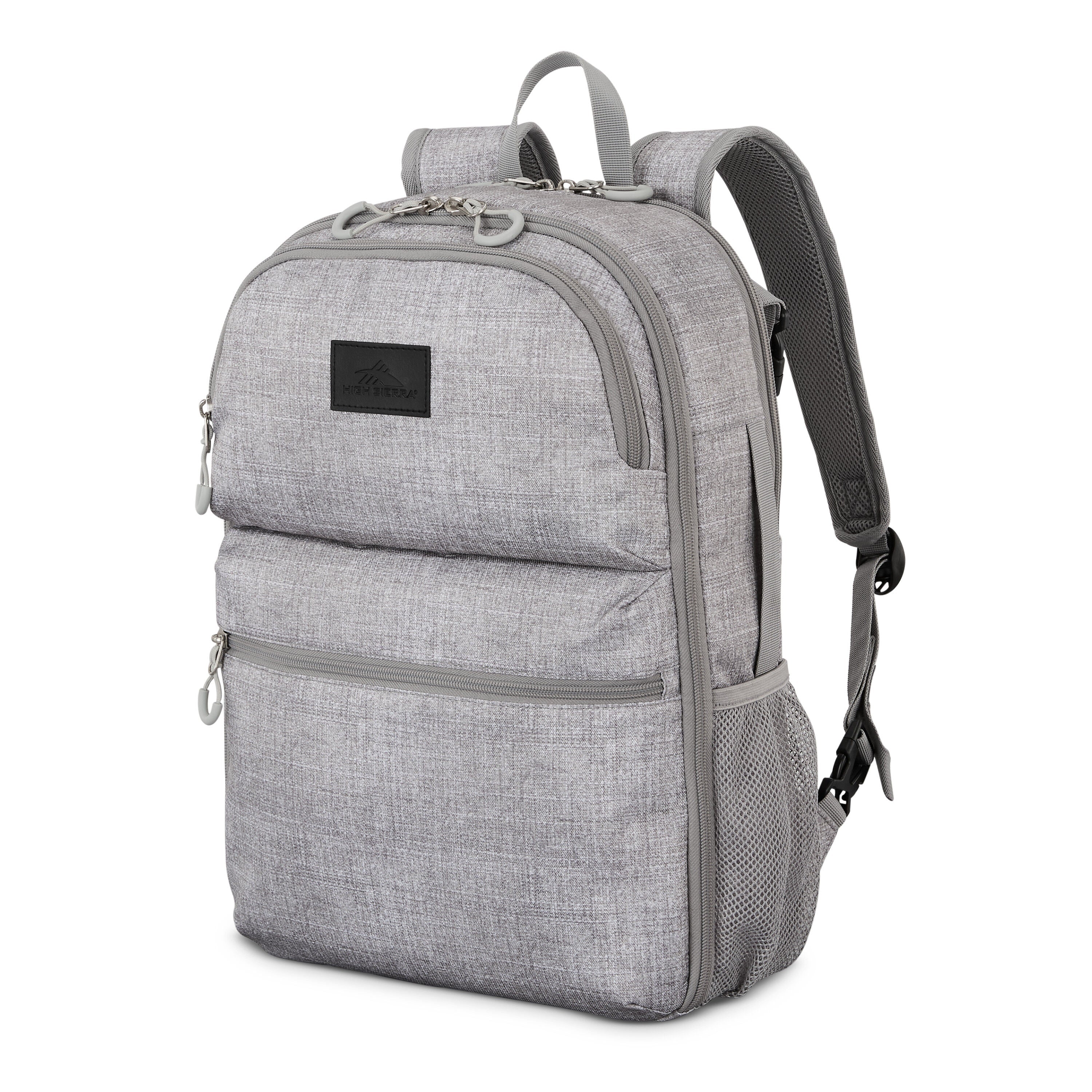 High Sierra Adaptive Backpack in Silver Heather — front view